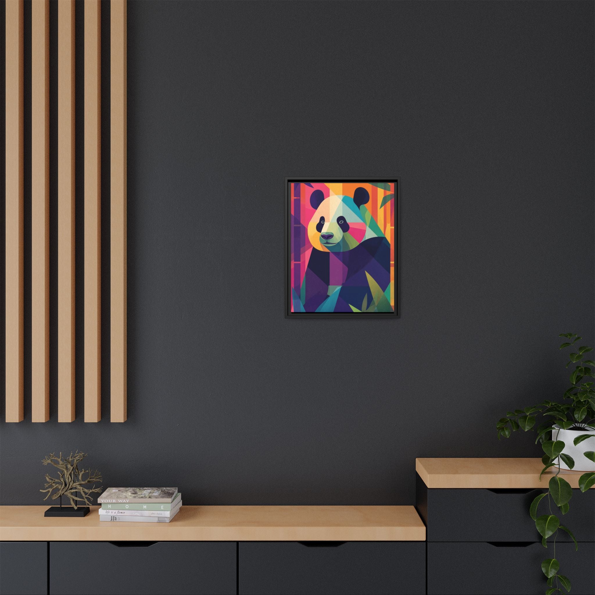 Geometric Panda: Mosaic Wildlife Portrait, Digital Polygonal Art   |  Personalized & Custom Orders Available