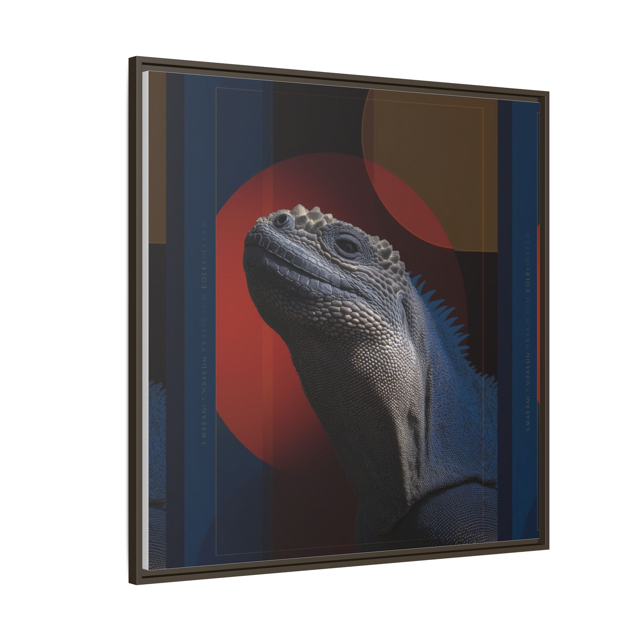 Scales of Antiquity: Prehistoric Reptilian Portrait, Abstract Geometric Composition   |    Custom Orders Available