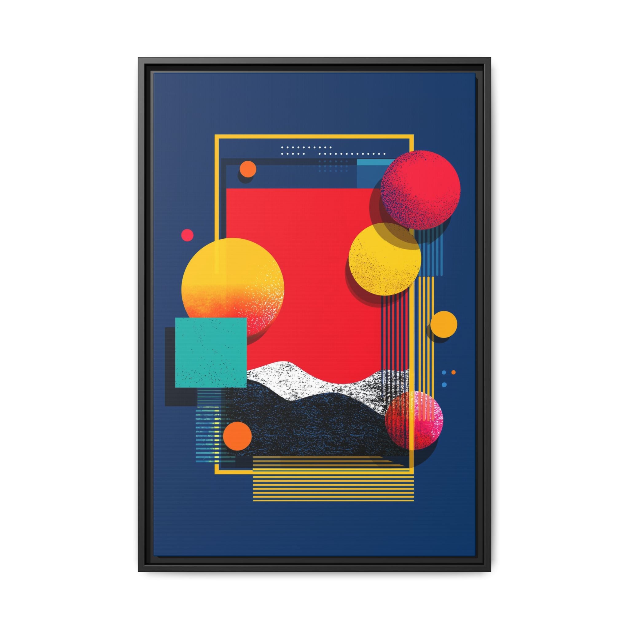 Geometric Horizons: Abstract Landscape Composition, Modernist Digital Art, Colorful Geometric Design   |   Custom Orders Accepted