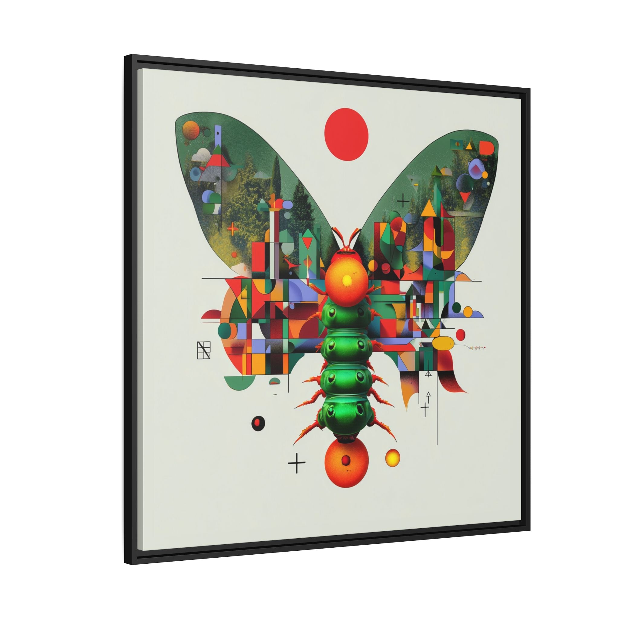 Metamorphic Geometry: Digital Butterfly Architecture, Cubist Nature Transformation   |    Custom Orders Available
