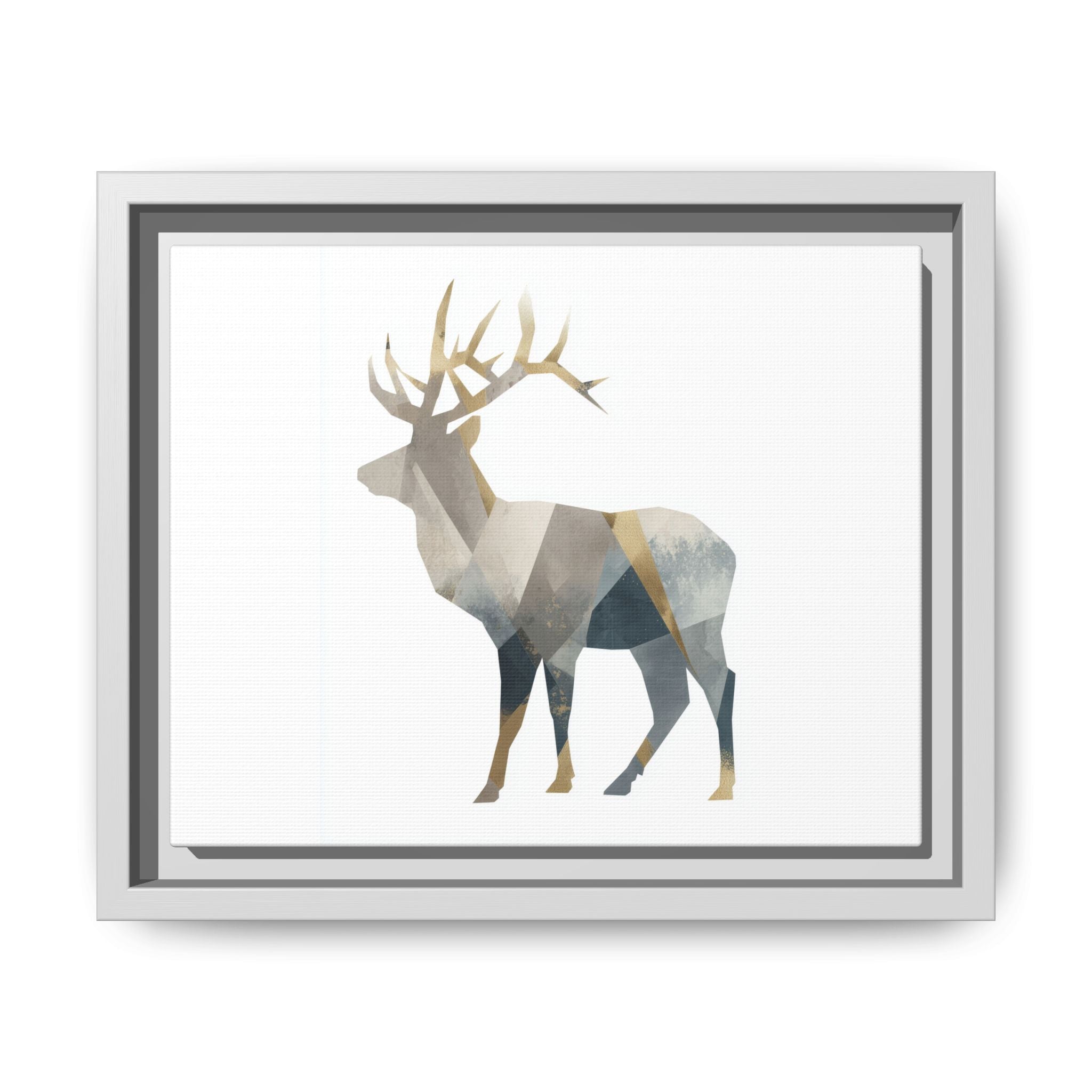 Geometric Deer Silhouette: Modern Wildlife Art, Minimalist Abstract Landscape   |  Personalized & Custom Orders Available