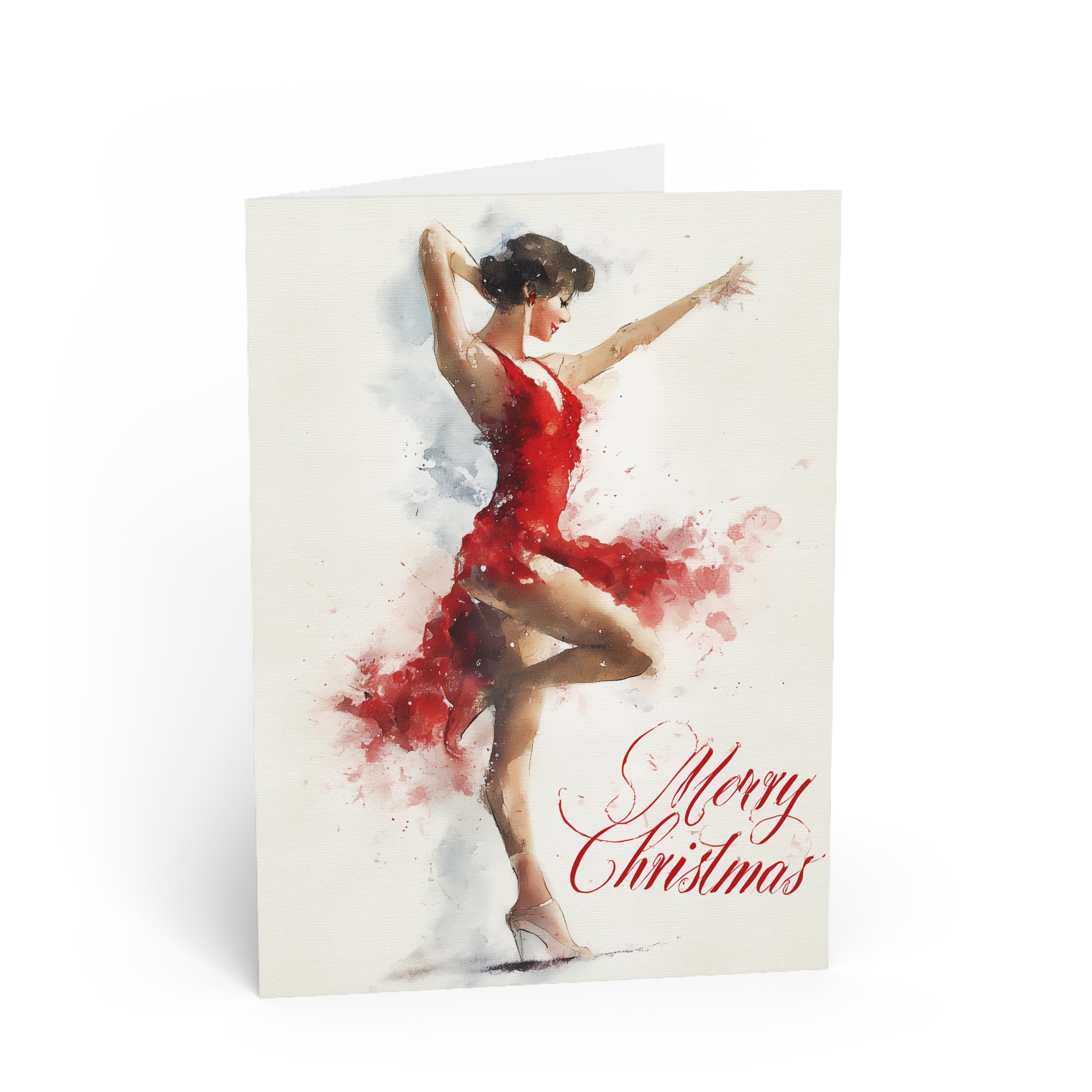 Christmas Salsa Dancing Greeting Card