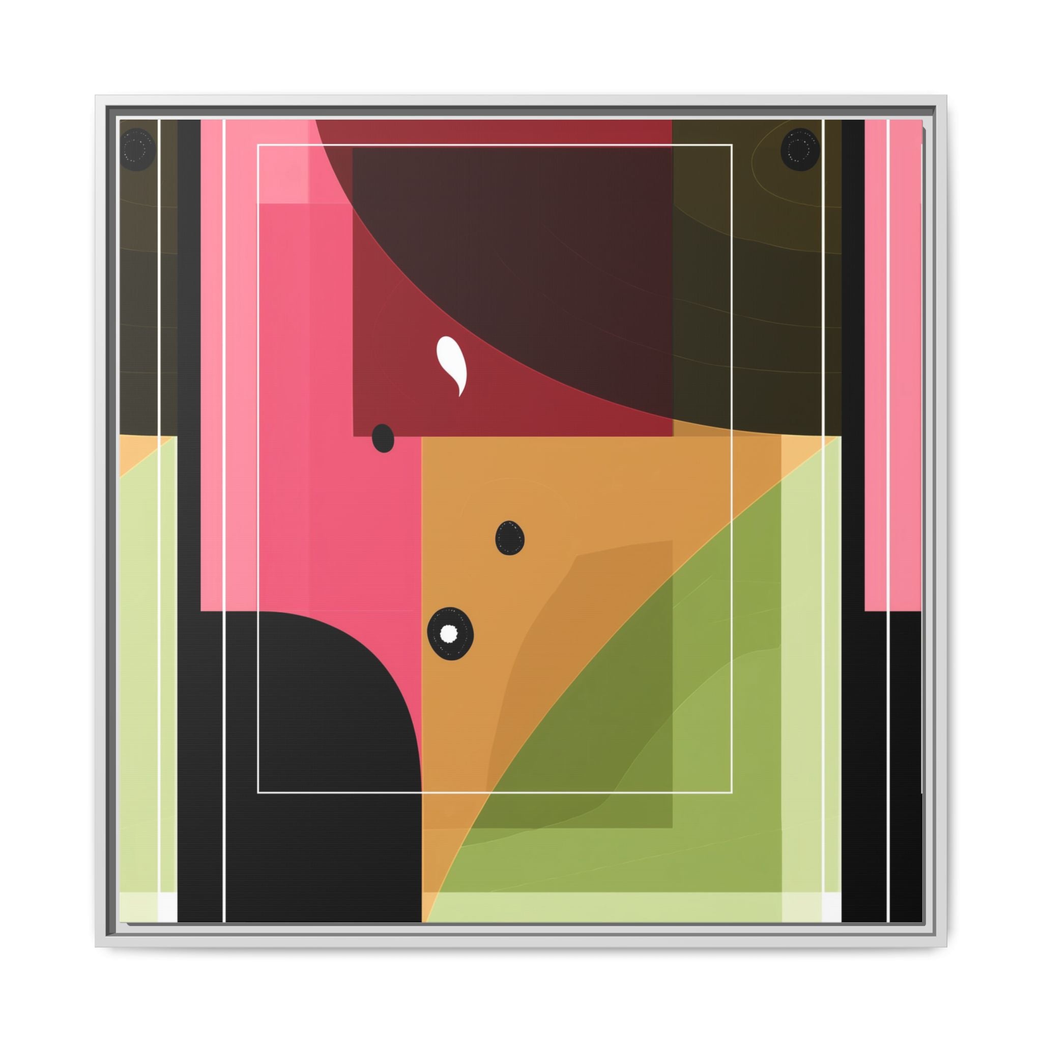 Geometric Convergence: Abstract Modernist Composition, Constructivist Color Blocking, Layered Geometric Design   |   Custom Orders Accepted