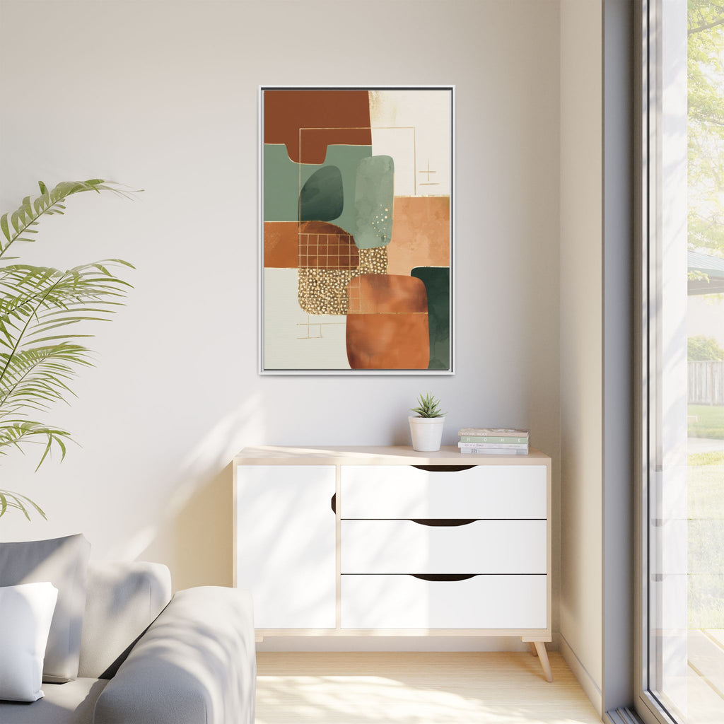 Geometric Harmony: Abstract Minimalist Art, Mid-Century Modern Design, Organic Shapes Composition   |   Custom Orders Accepted