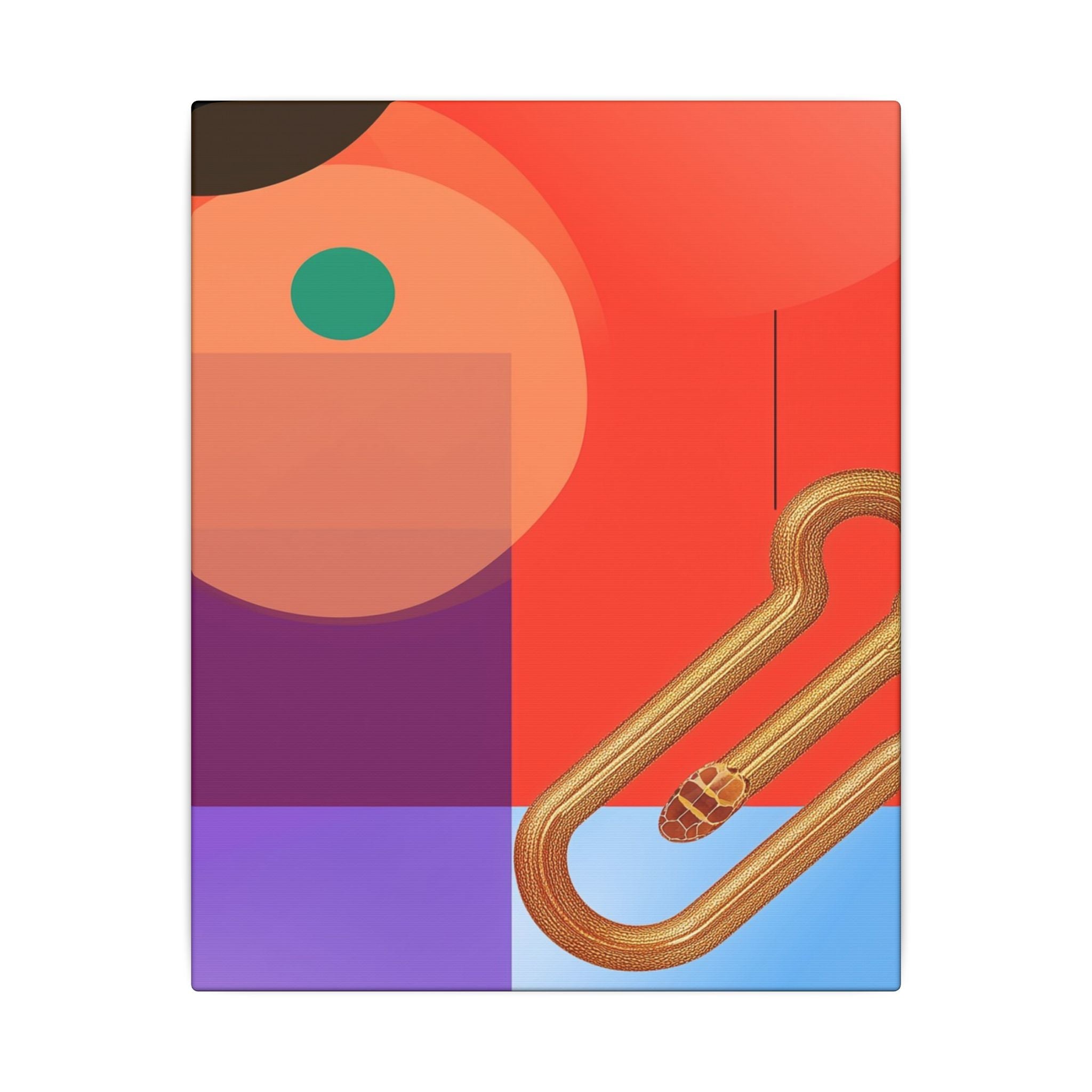 Serpentine Geometry: Abstract Color Fusion, Dimensional Graphic Design, Vibrant Compositional Art   |   Custom Orders Accepted