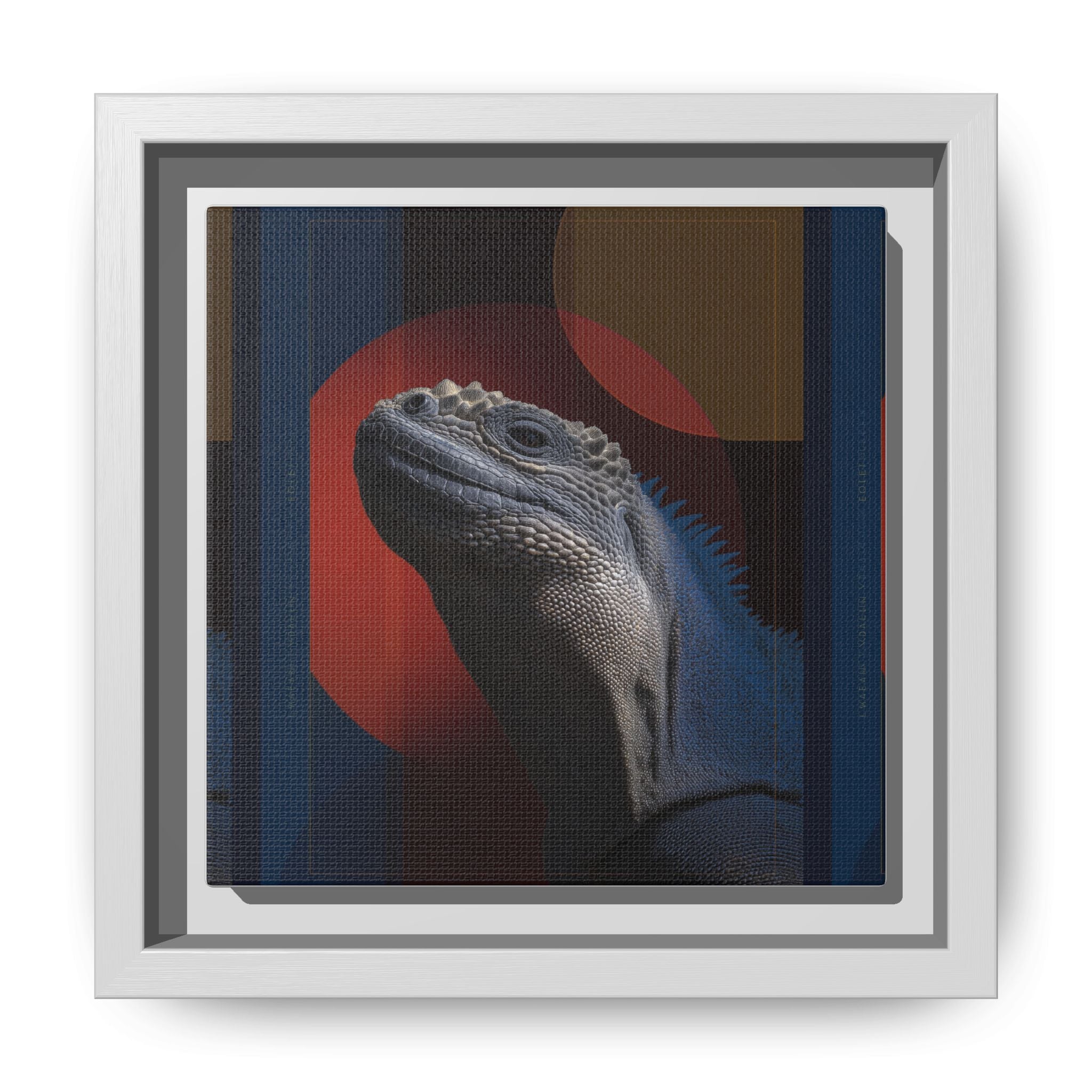 Scales of Antiquity: Prehistoric Reptilian Portrait, Abstract Geometric Composition   |    Custom Orders Available