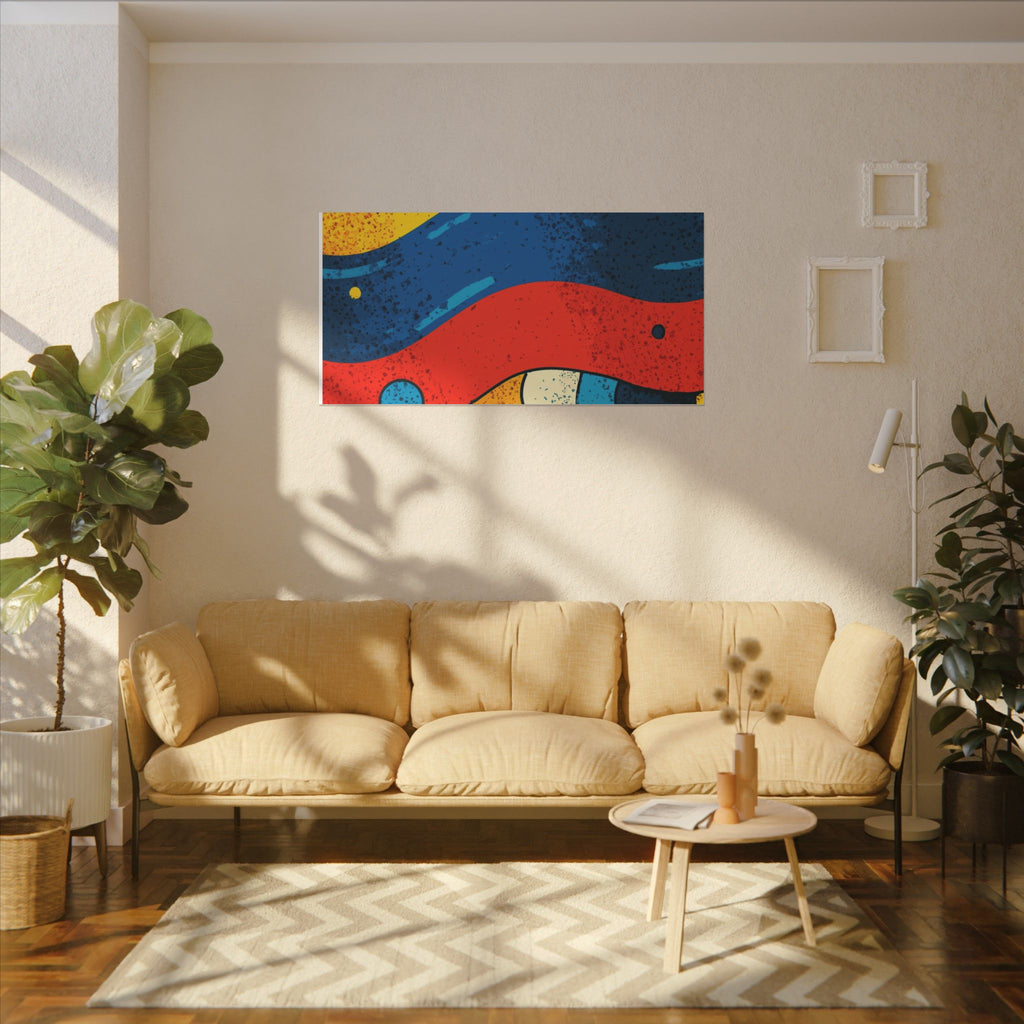 Fluid Dynamics: Retro Abstract Shapes, Mid-Century Modern Motion, Geometric Color Waves   |   Custom Orders Accepted