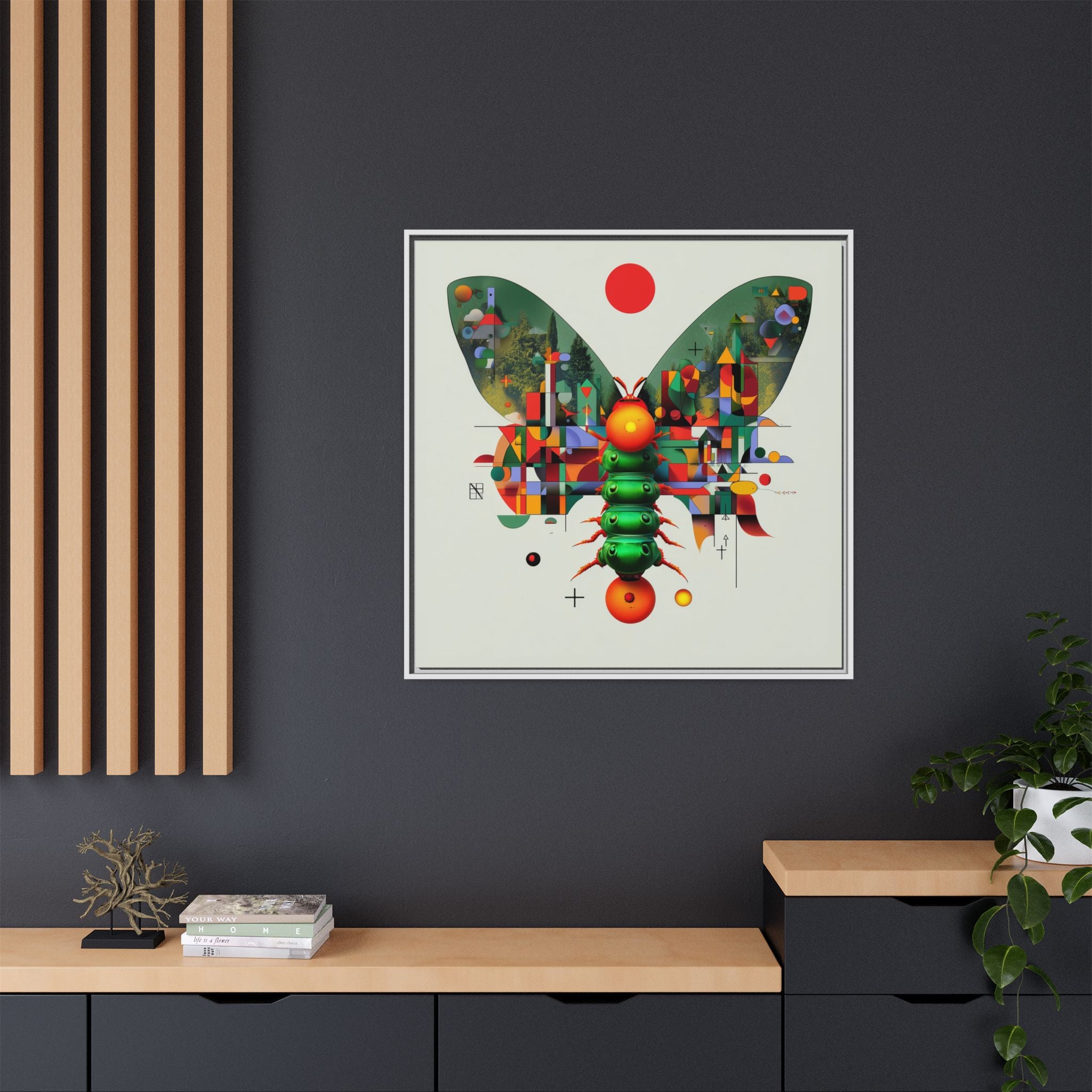 Metamorphic Geometry: Digital Butterfly Architecture, Cubist Nature Transformation   |    Custom Orders Available