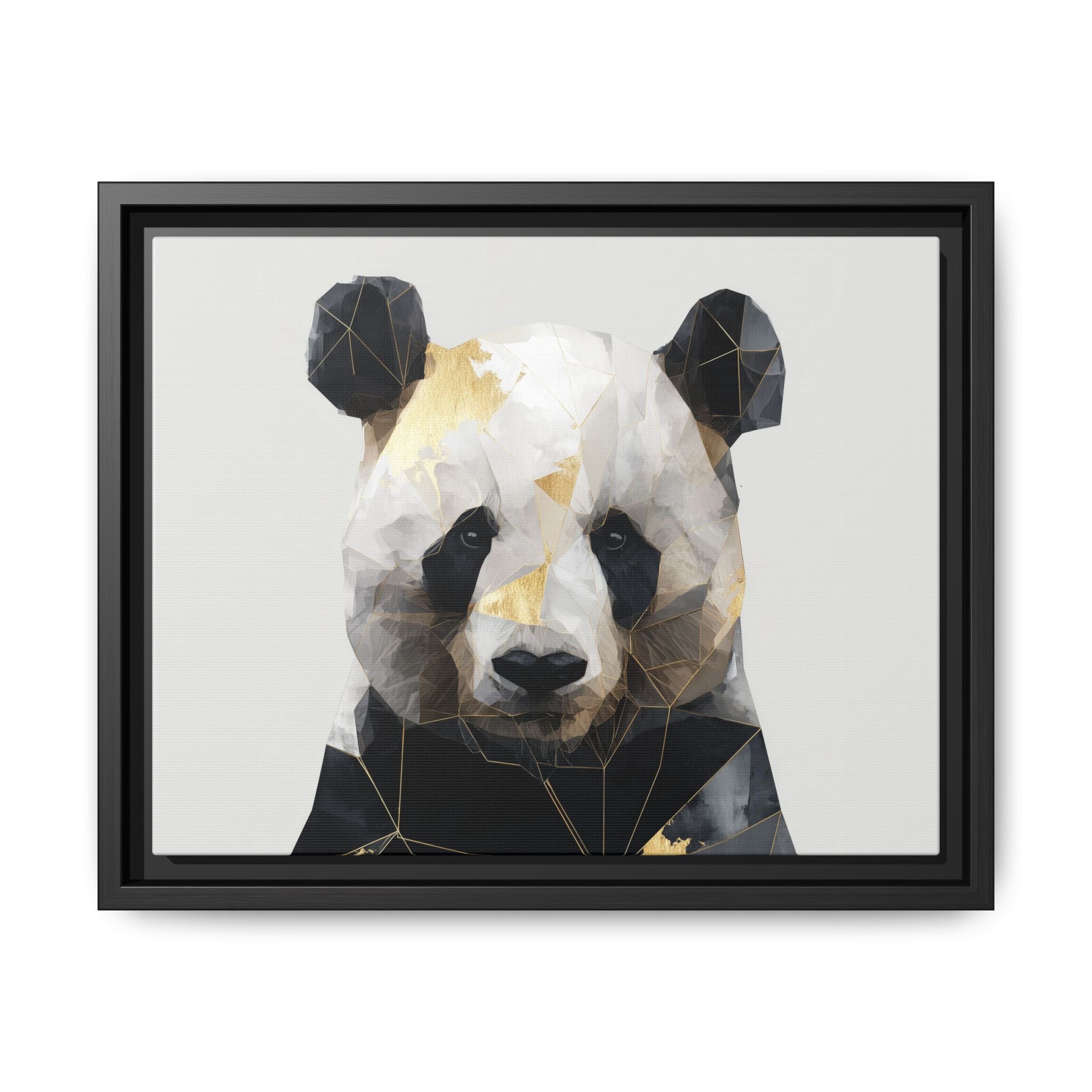 Fractal Panda: Geometric Digital Art, Low Poly Wildlife Portrait   |  Personalized & Custom Orders Available
