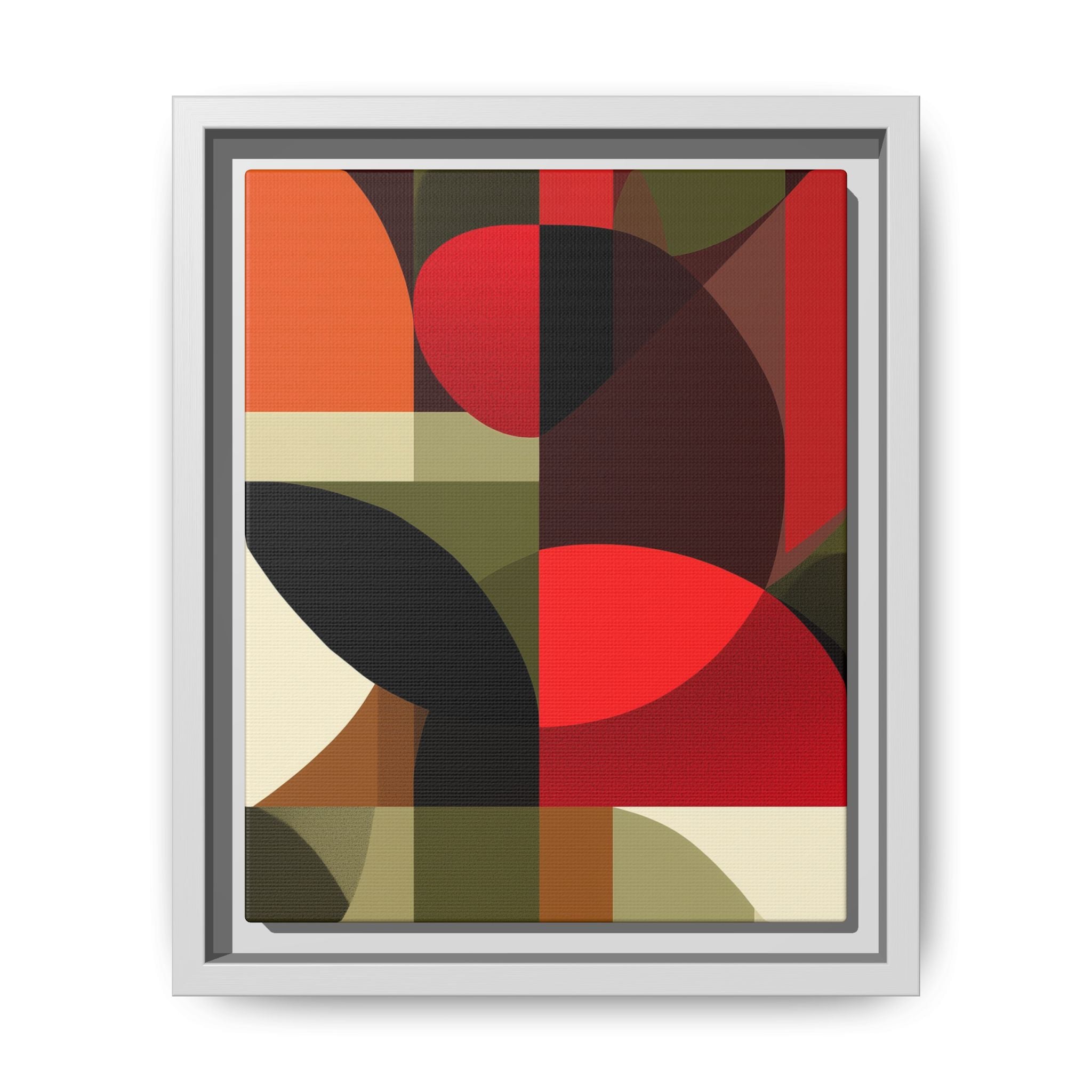 Geometric Fusion: Modern Abstract Composition, Cubist Color Blocks, Architectural Form Harmony   |   Custom Orders Accepted