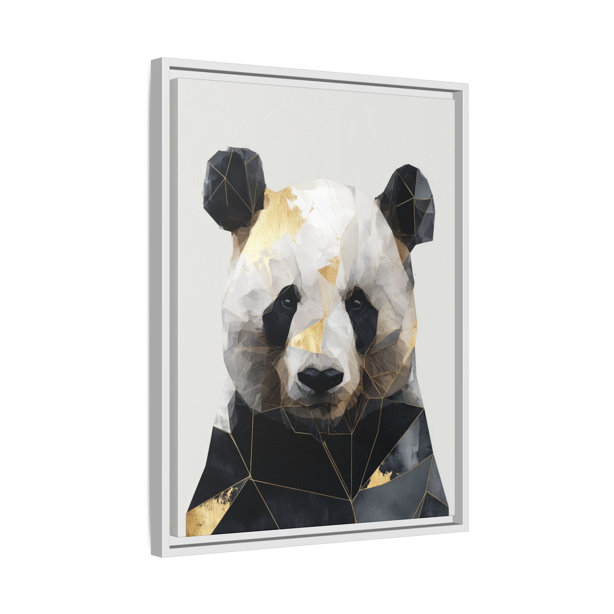 Fractal Panda: Geometric Digital Art, Low Poly Wildlife Portrait   |  Personalized & Custom Orders Available