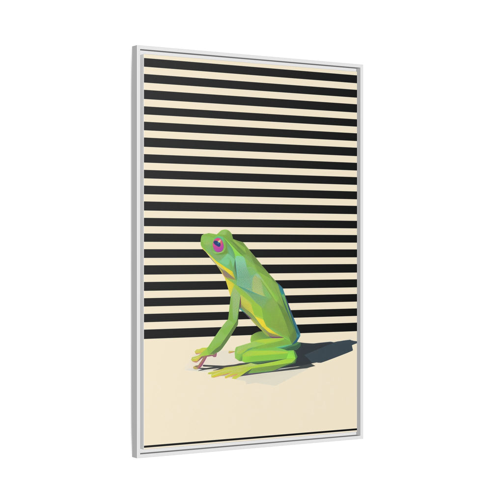 Geometric Frog Persona: Modern Wildlife Illustration, Vibrant Graphic Design   |  Personalized & Custom Orders Available