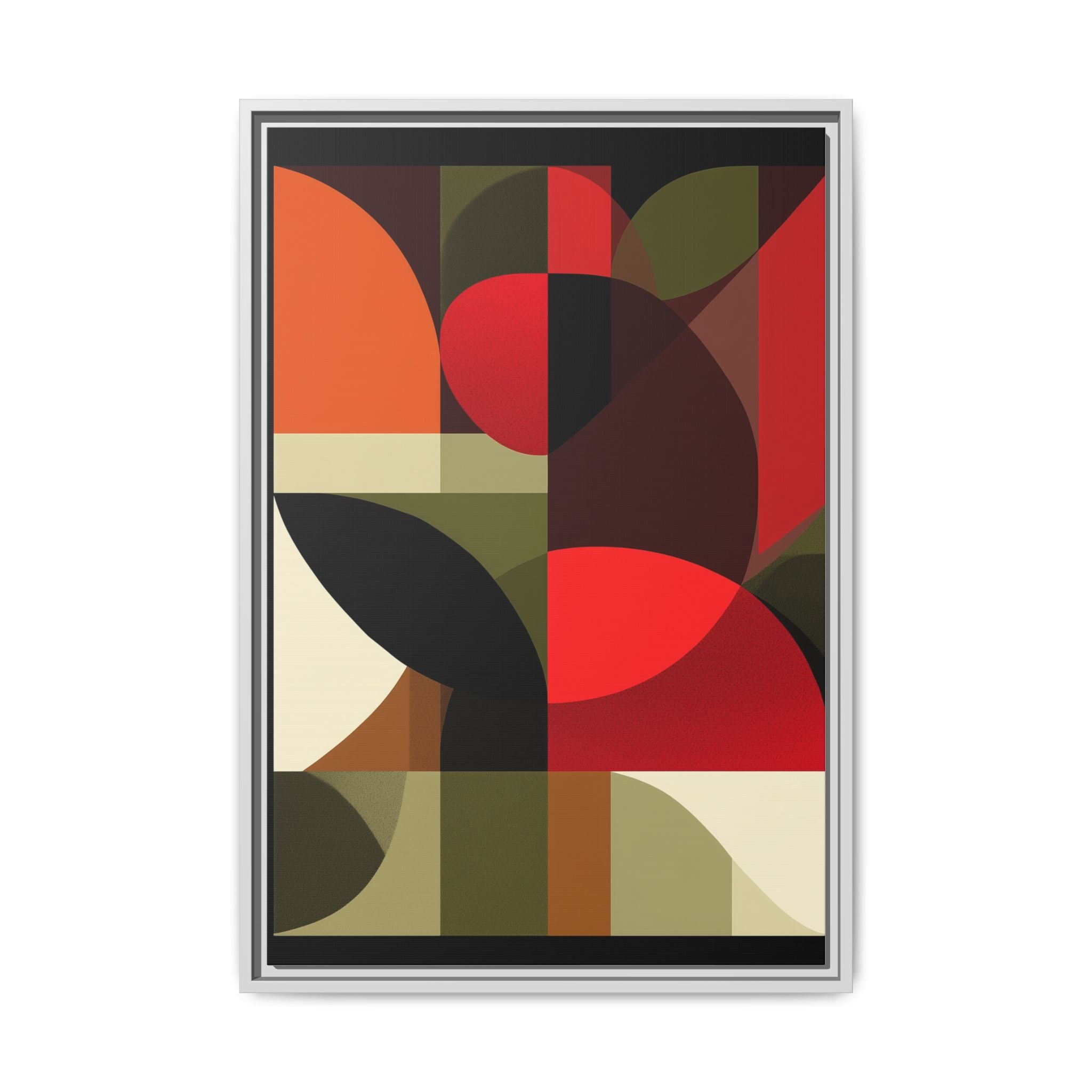Geometric Fusion: Modern Abstract Composition, Cubist Color Blocks, Architectural Form Harmony   |   Custom Orders Accepted
