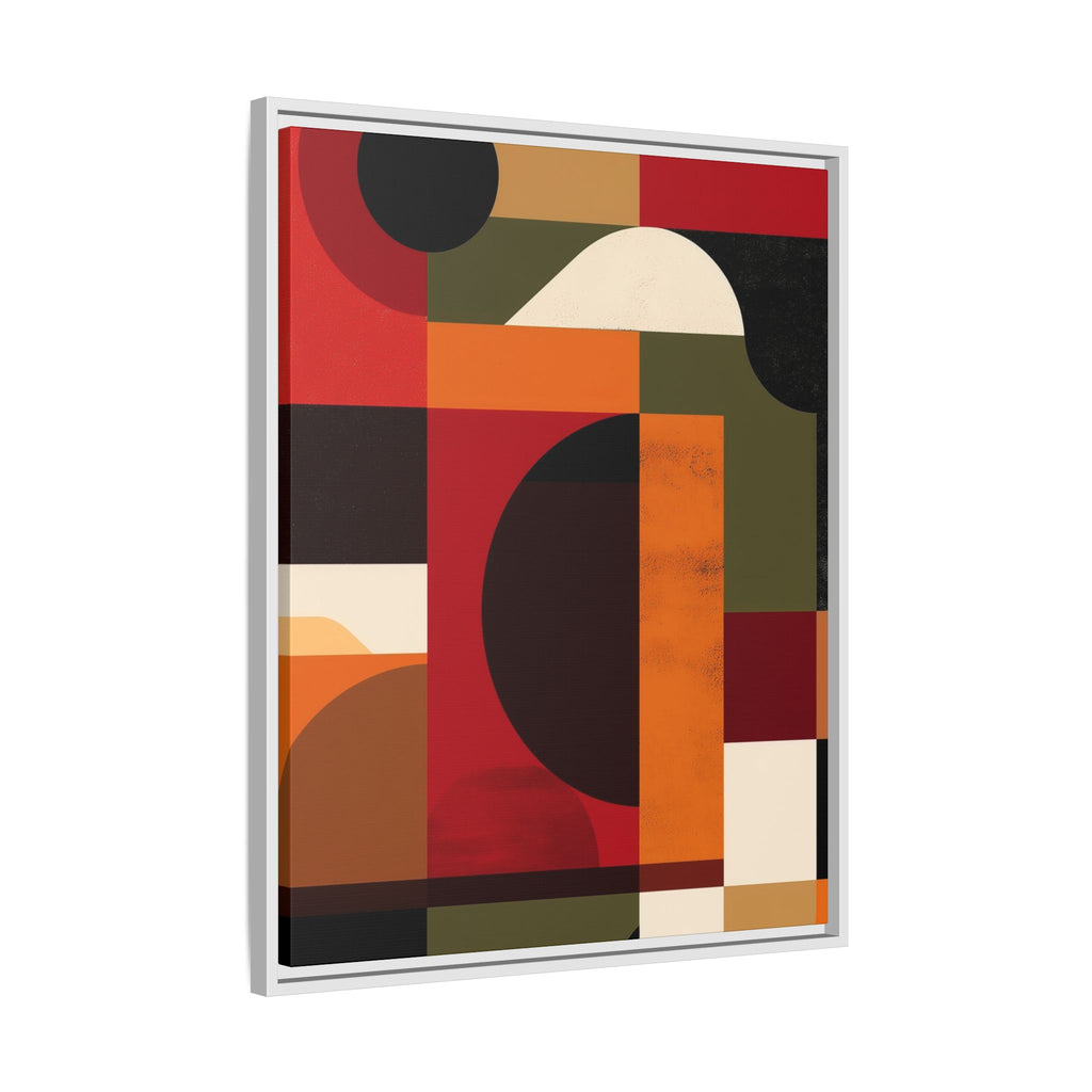 Geometric Convergence: Abstract Bauhaus Design, Constructivist Color Blocks, Architectural Art Composition   |   Custom Orders Accepted