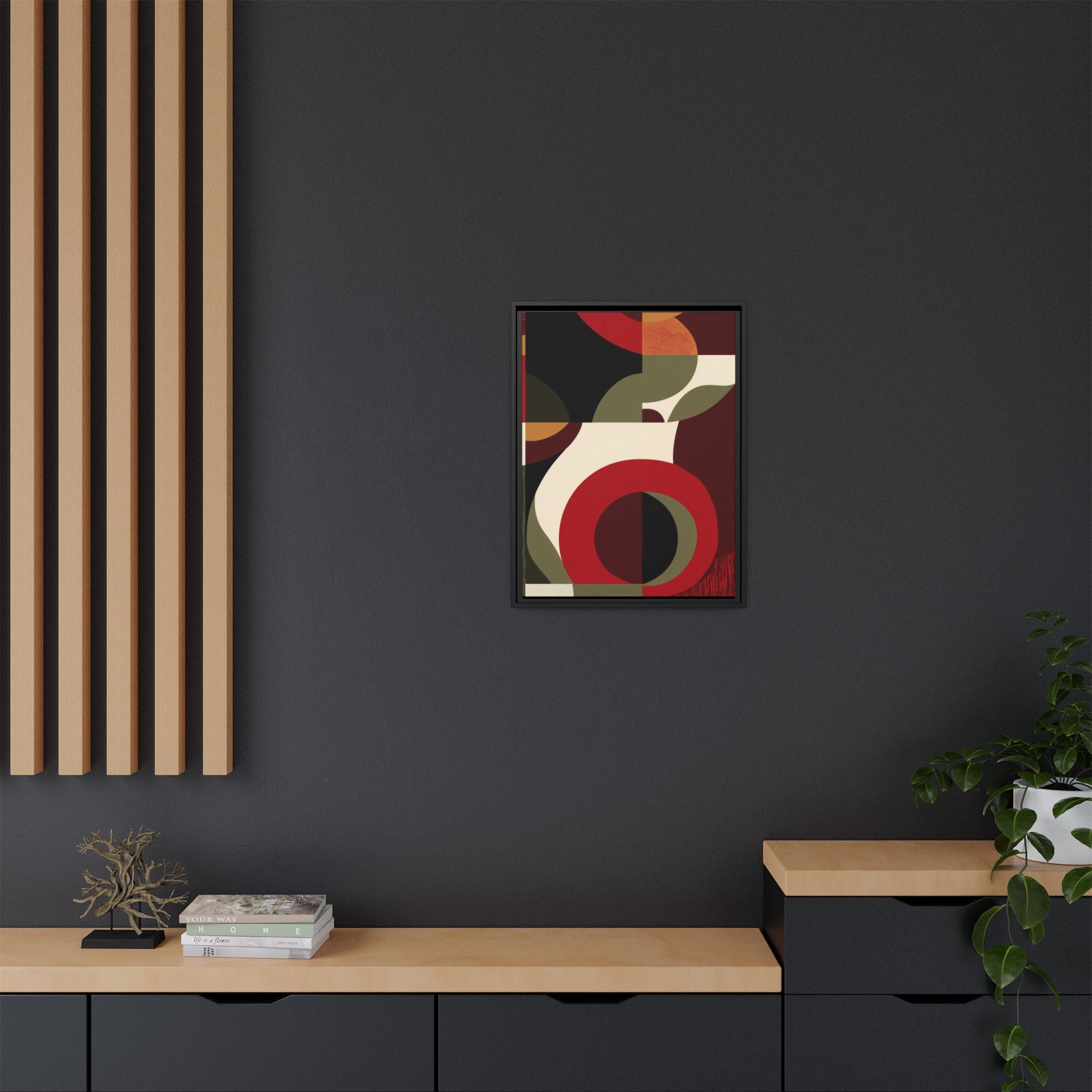 Geometric Intersections: Mid-Century Modern Design, Abstract Architectural Composition, Rhythmic Curved Forms   |   Custom Orders Accepted