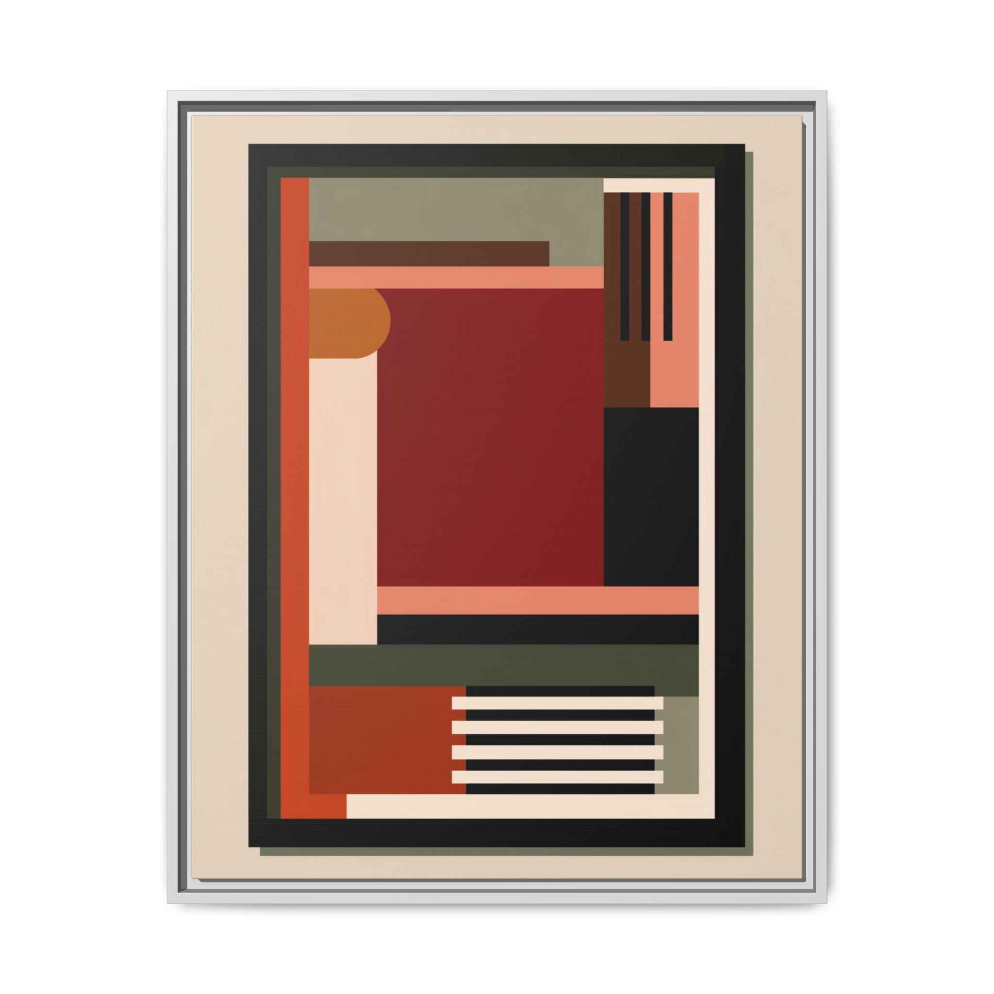 Architectural Geometries: Modern Abstract Composition, Bauhaus-Inspired Design, Geometric Color Blocking   |   Custom Orders Accepted