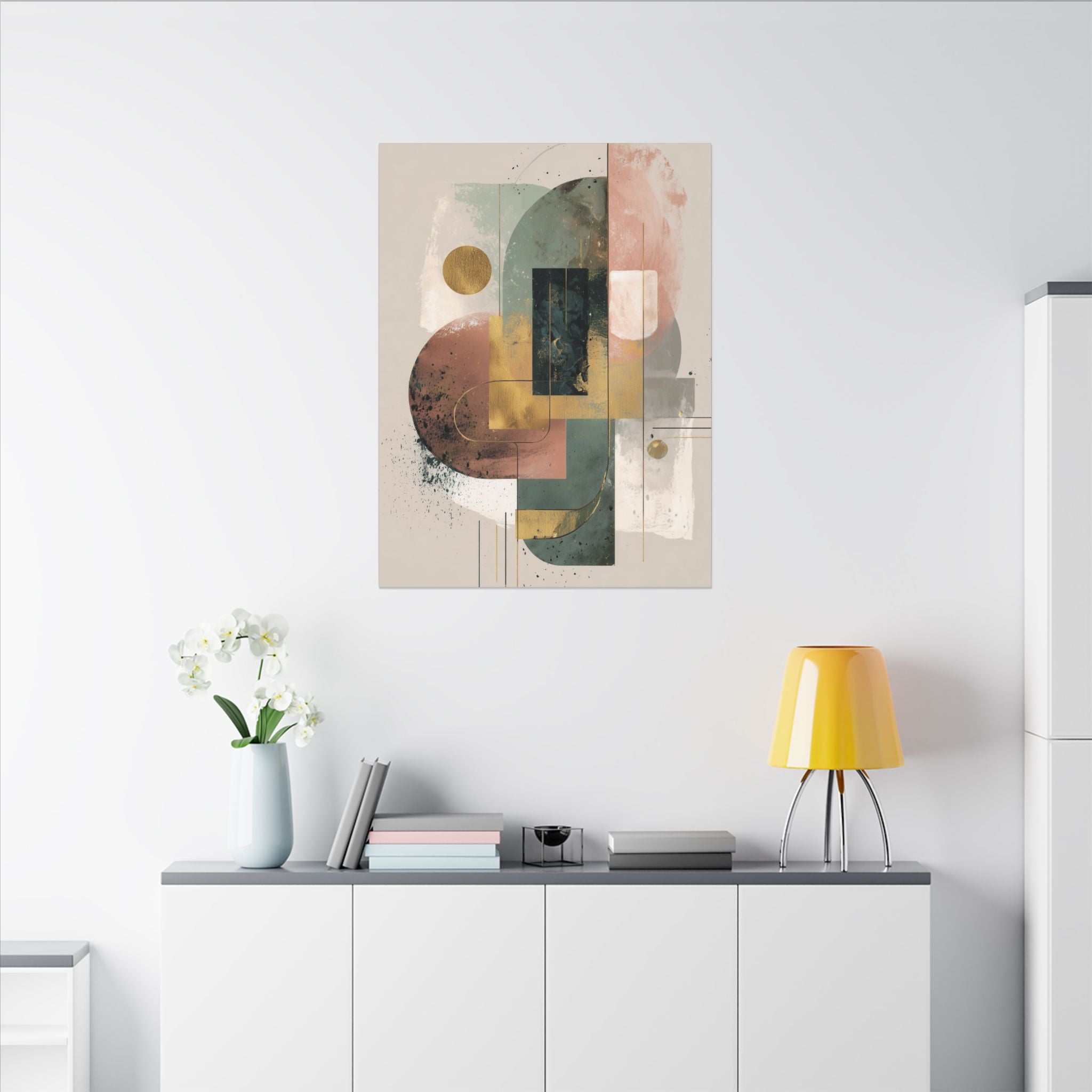 Geometric Harmony: Abstract Composition, Modernist Minimalism, Ethereal Design Layers   |   Custom Orders Accepted