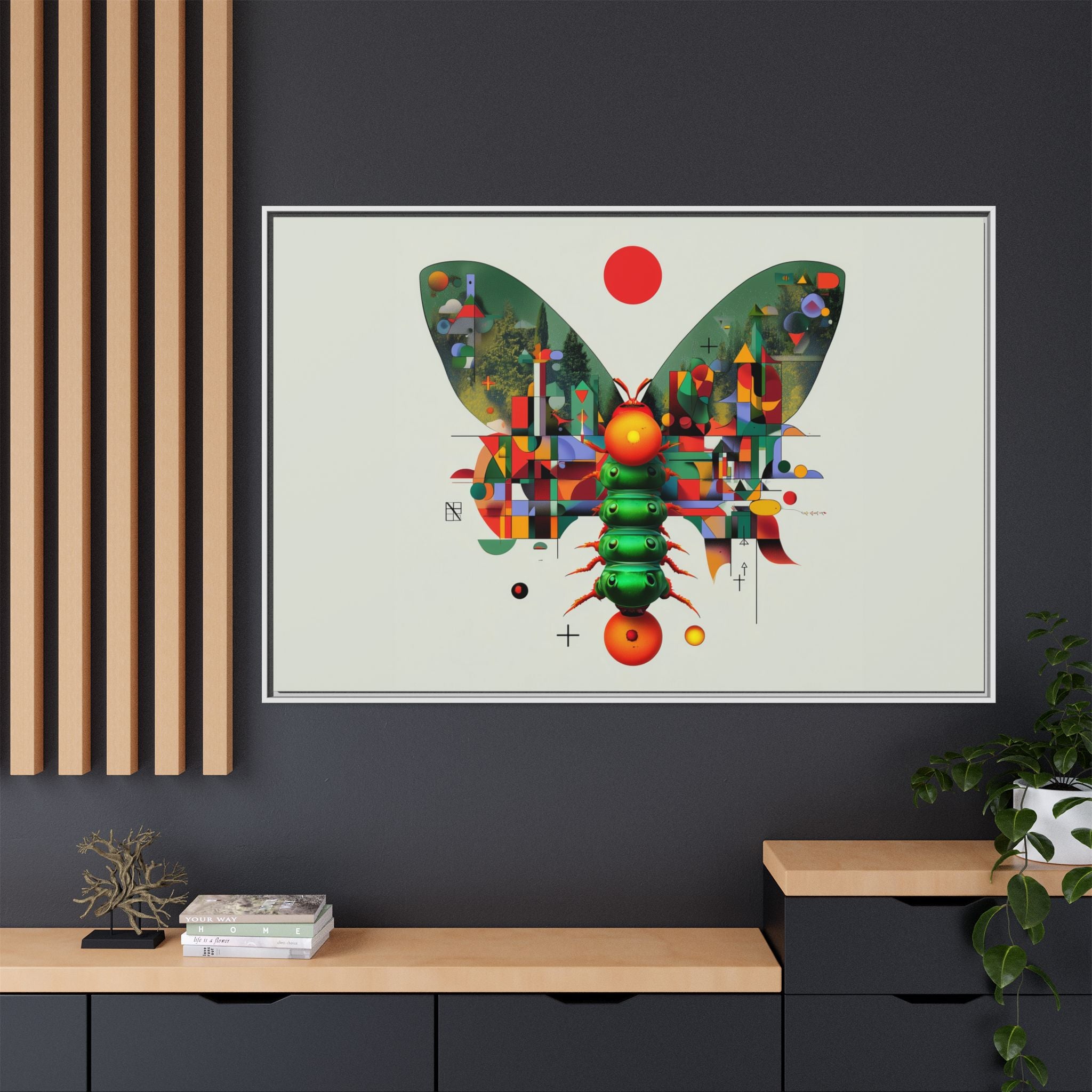 Metamorphic Geometry: Digital Butterfly Architecture, Cubist Nature Transformation   |    Custom Orders Available
