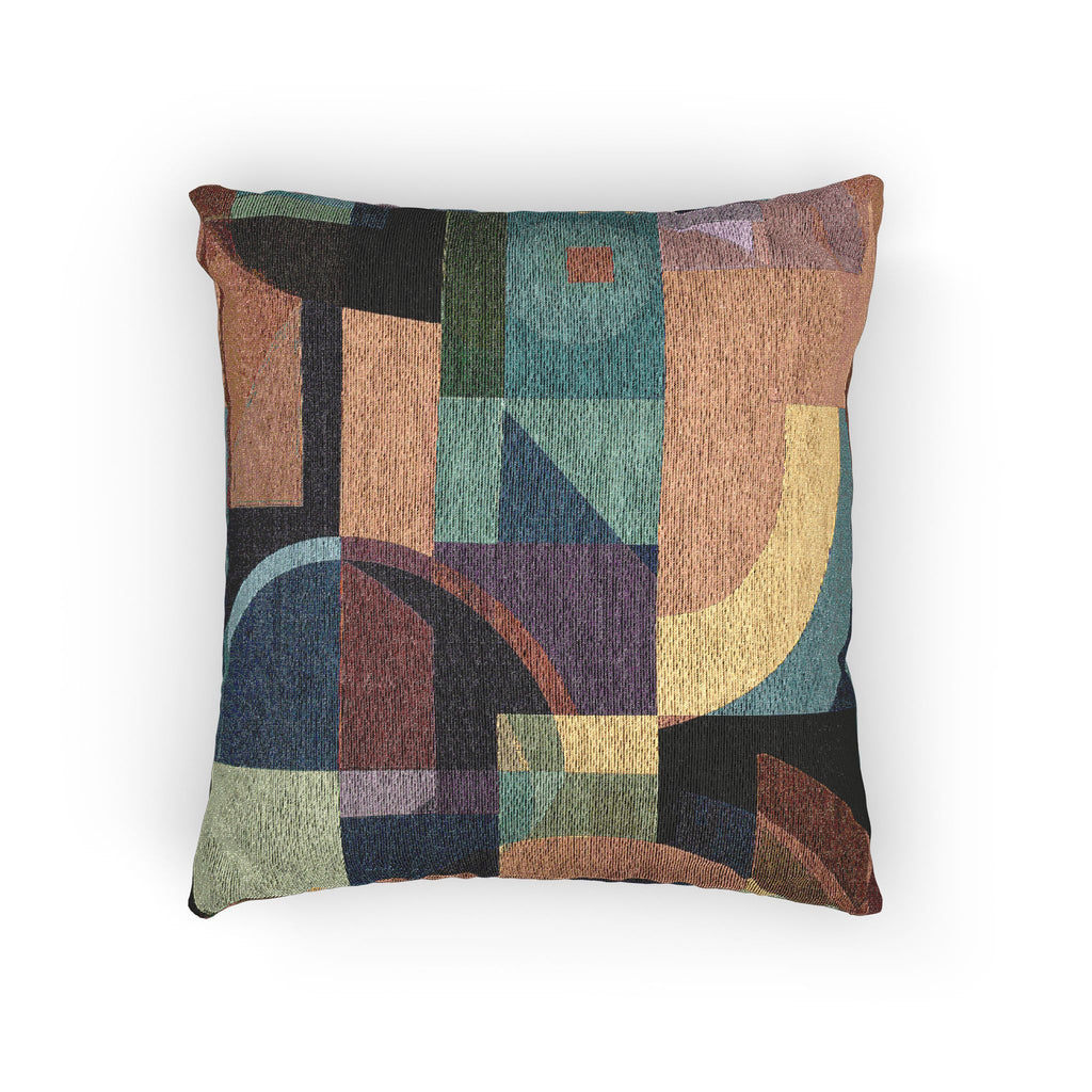 Geometric Convergence: Digital Abstract Mosaic, Intersecting Color Blocks   |    Custom Orders Available