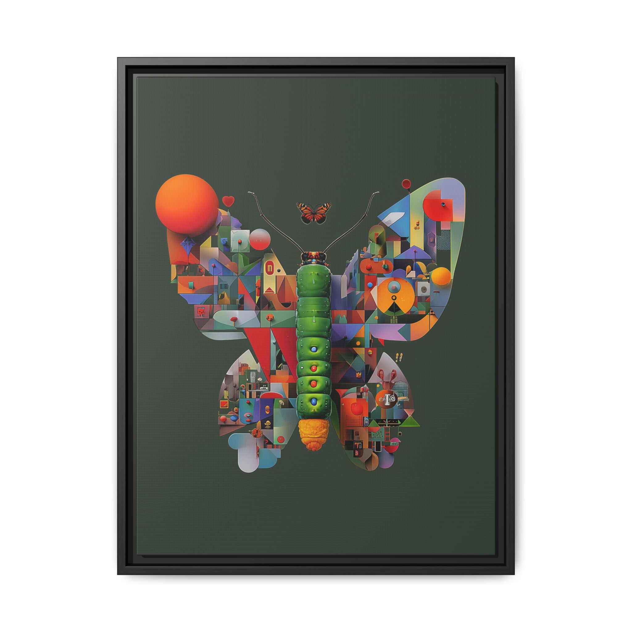 Furnie: Geometric Butterfly Mosaic, Digital Art Landscape   |    Custom Orders Available