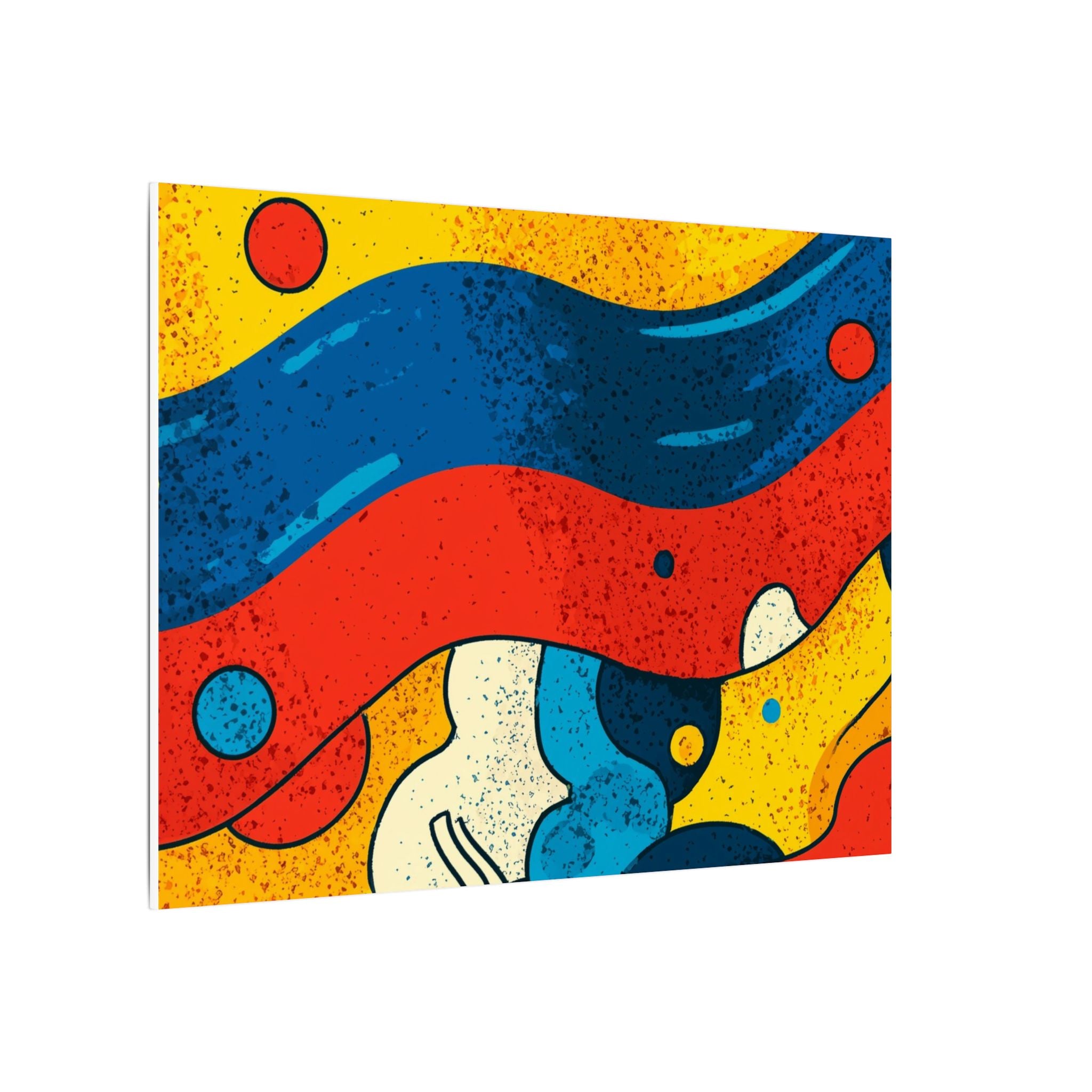 Fluid Dynamics: Retro Abstract Shapes, Mid-Century Modern Motion, Geometric Color Waves   |   Custom Orders Accepted