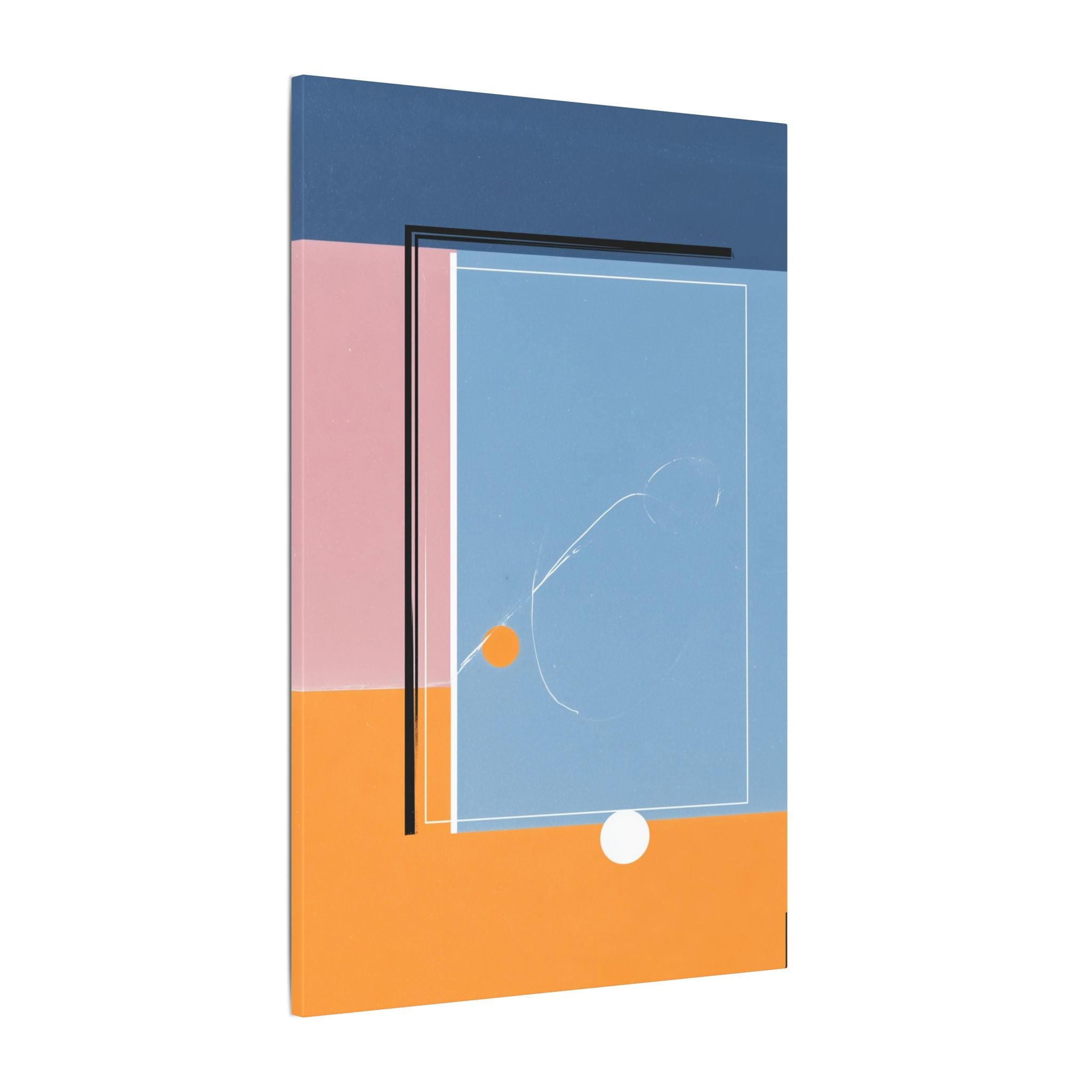 Geometric Harmony: Abstract Minimalist Composition, Modernist Color Fields, Constructivist Design Principles   |   Custom Orders Accepted