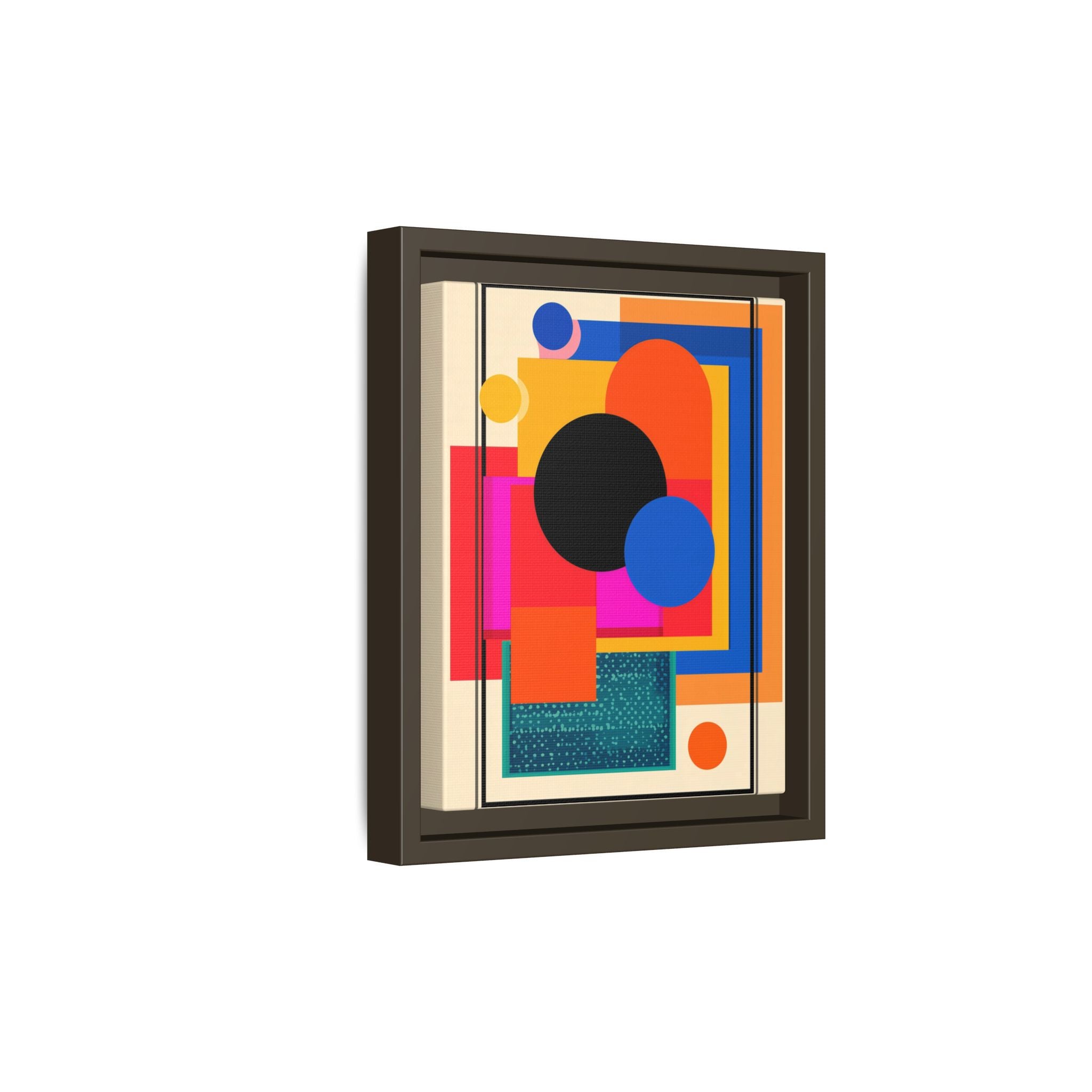 Geometric Harmony: Abstract Color Blocks, Mid-Century Modern Design, Minimalist Art Composition   |   Custom Orders Accepted