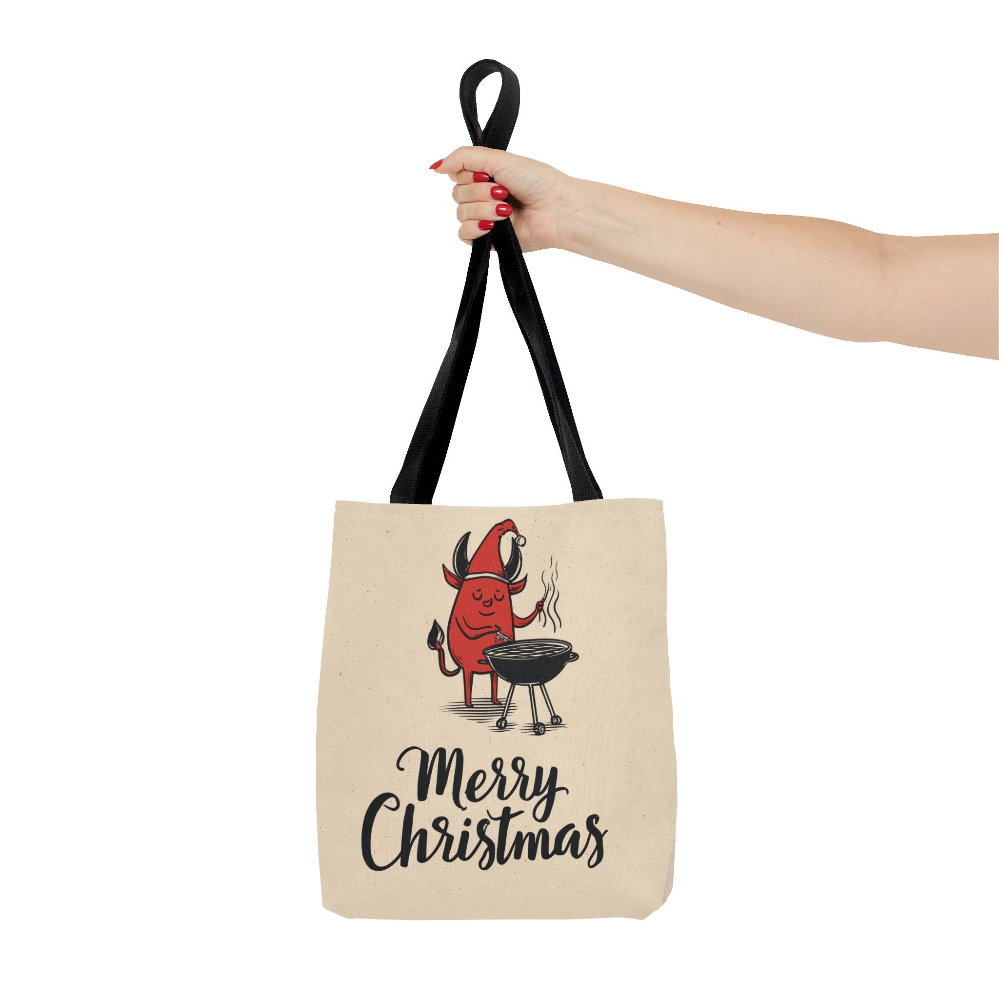 Naughty Santa , Secret Santa, Devil Theme, Devil Themed Art Tote Bag (AOP)