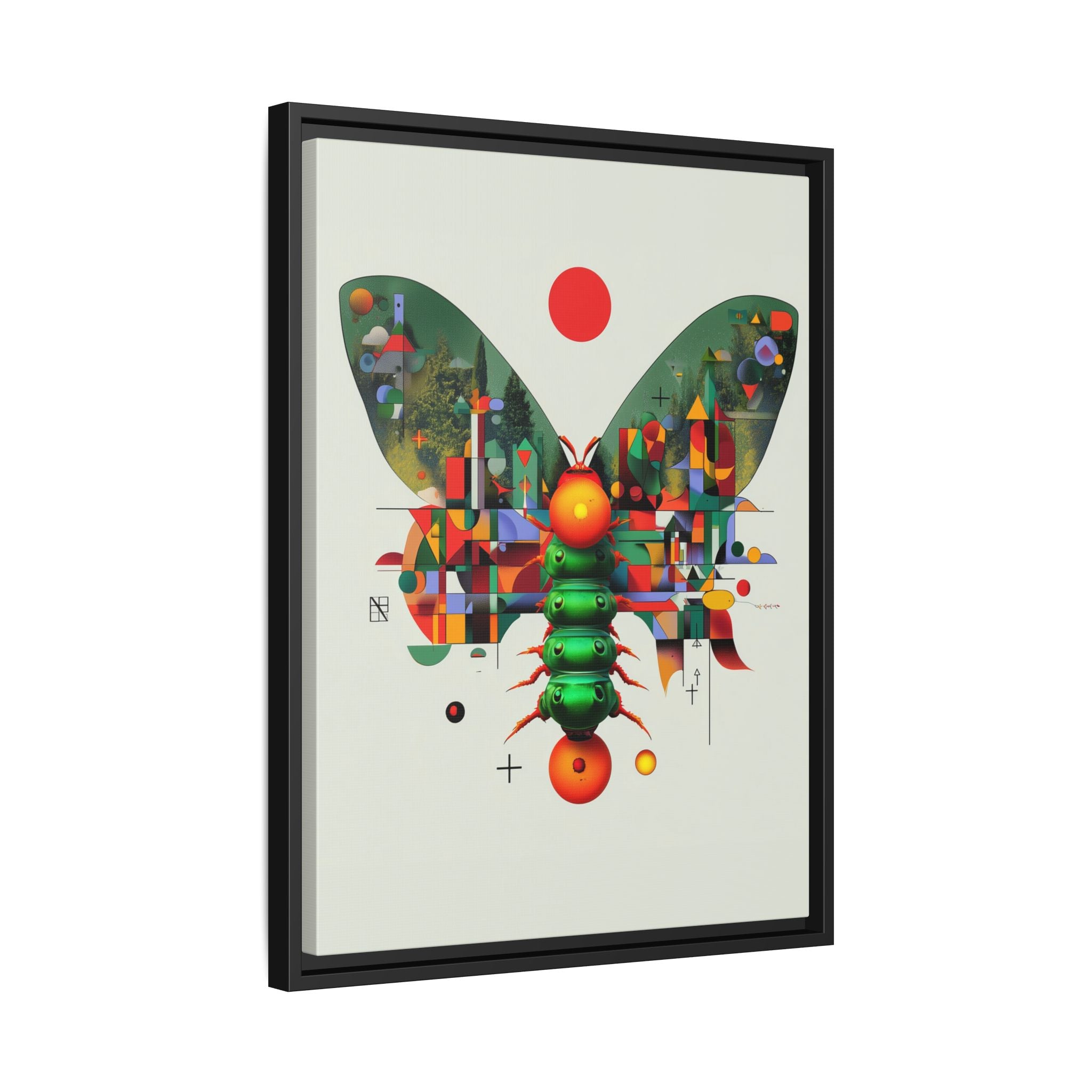 Metamorphic Geometry: Digital Butterfly Architecture, Cubist Nature Transformation   |    Custom Orders Available