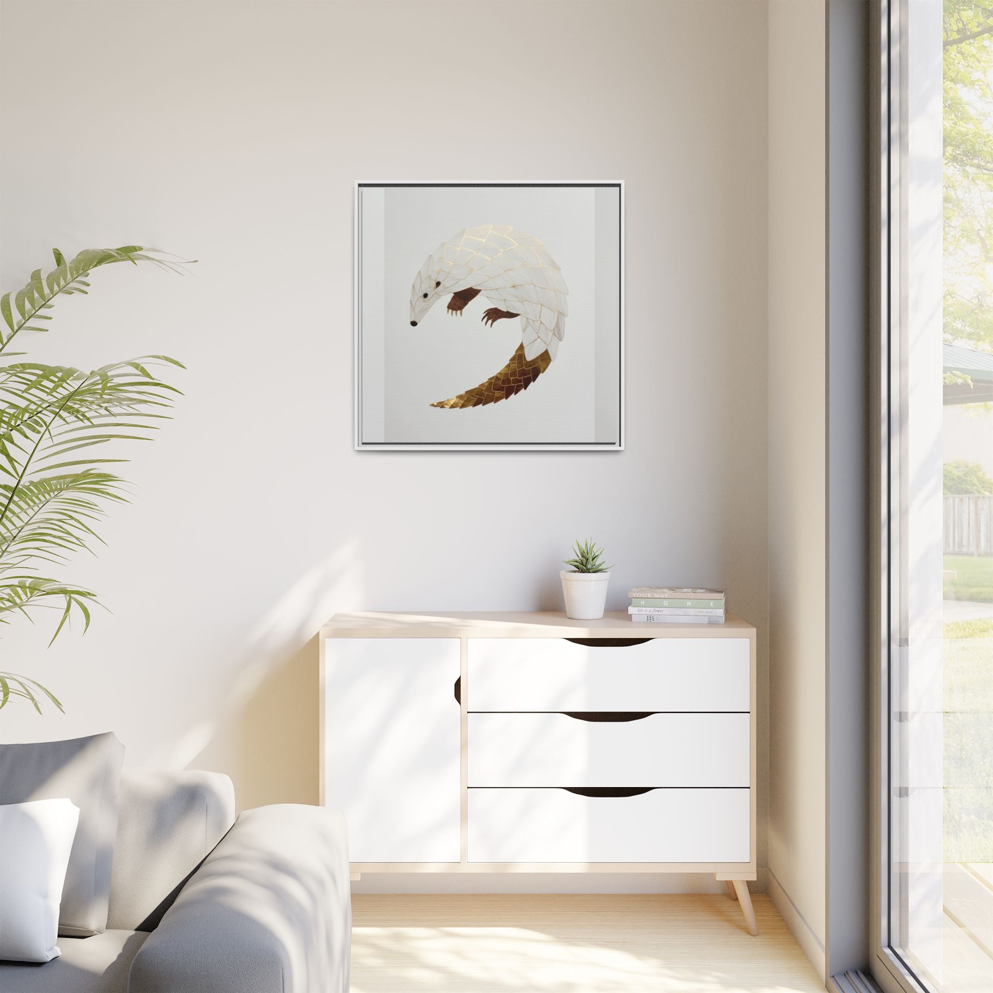 Geometric Hedgehog: Minimalist Wildlife Illustration, Layered Metallic Geometric Art   |    Custom Orders Available