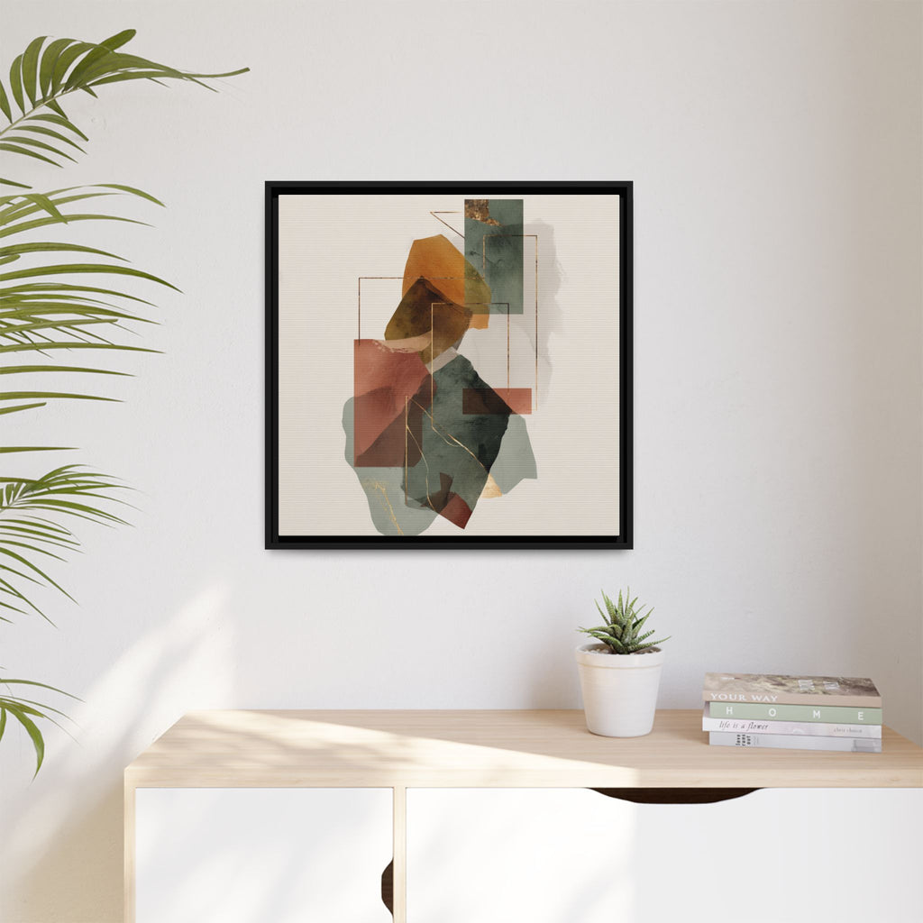 Harmonic Geometries: Architectural Abstraction, Earthy Palette, Minimalist Composition   |   Custom Orders Accepted