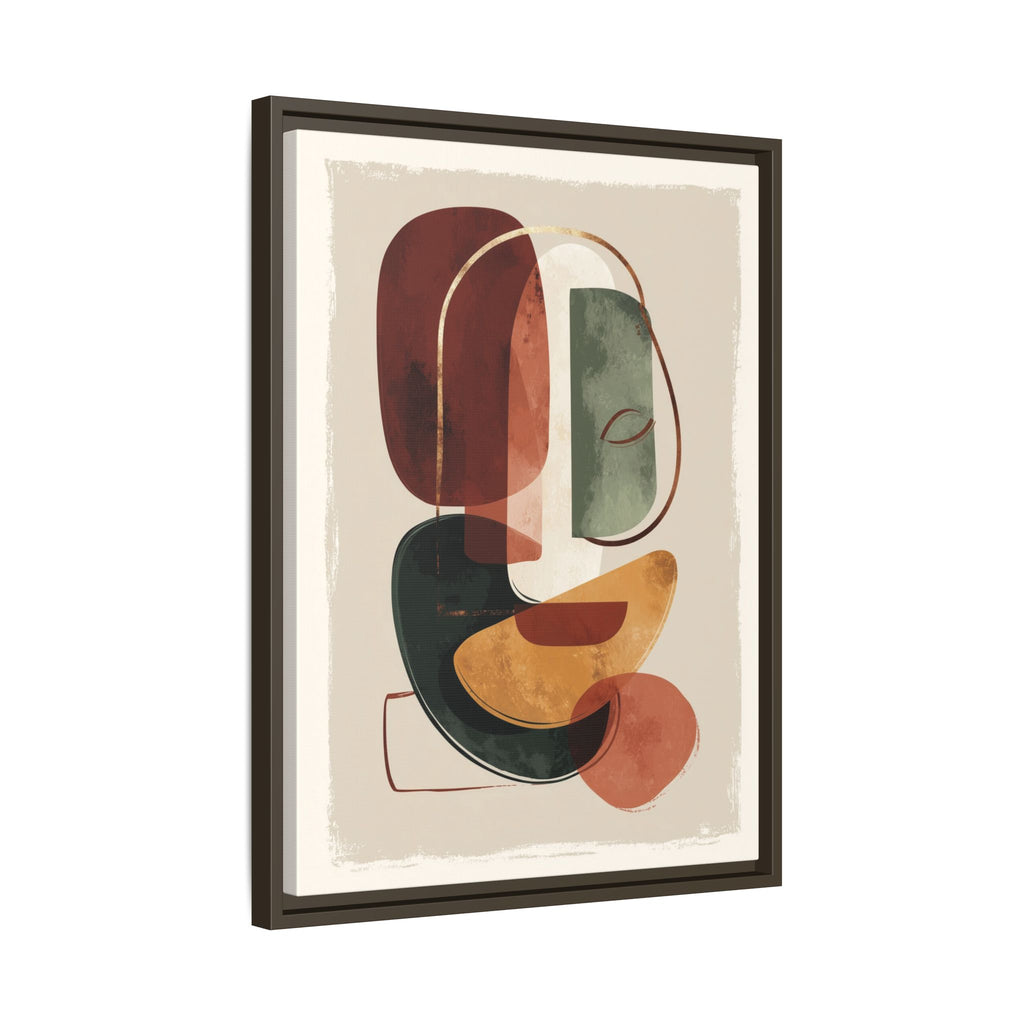 Layered Geometries: Mid-Century Modern Composition, Organic Abstract Design, Translucent Intersecting Shapes   |   Custom Orders Accepted