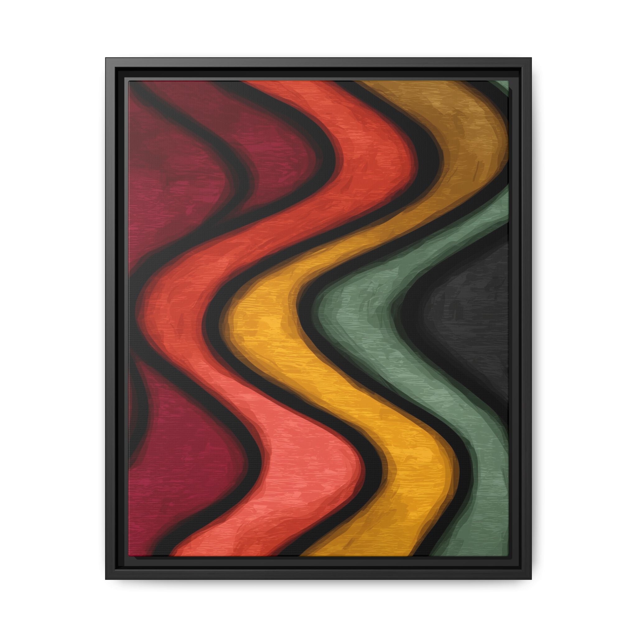 Undulating Rhythms: Vertical Wave Abstractions, Digital Color Flow, Minimalist Organic Motion   |   Custom Orders Accepted