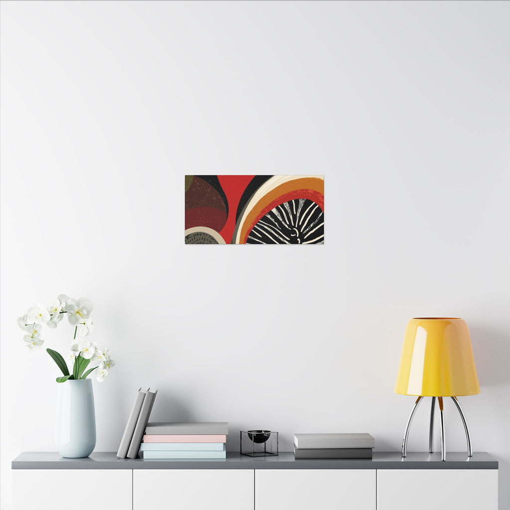 Harmonic Convergence: Organic Geometry, Mid-Century Modern Abstract, Earthy Palette Composition   |   Custom Orders Accepted