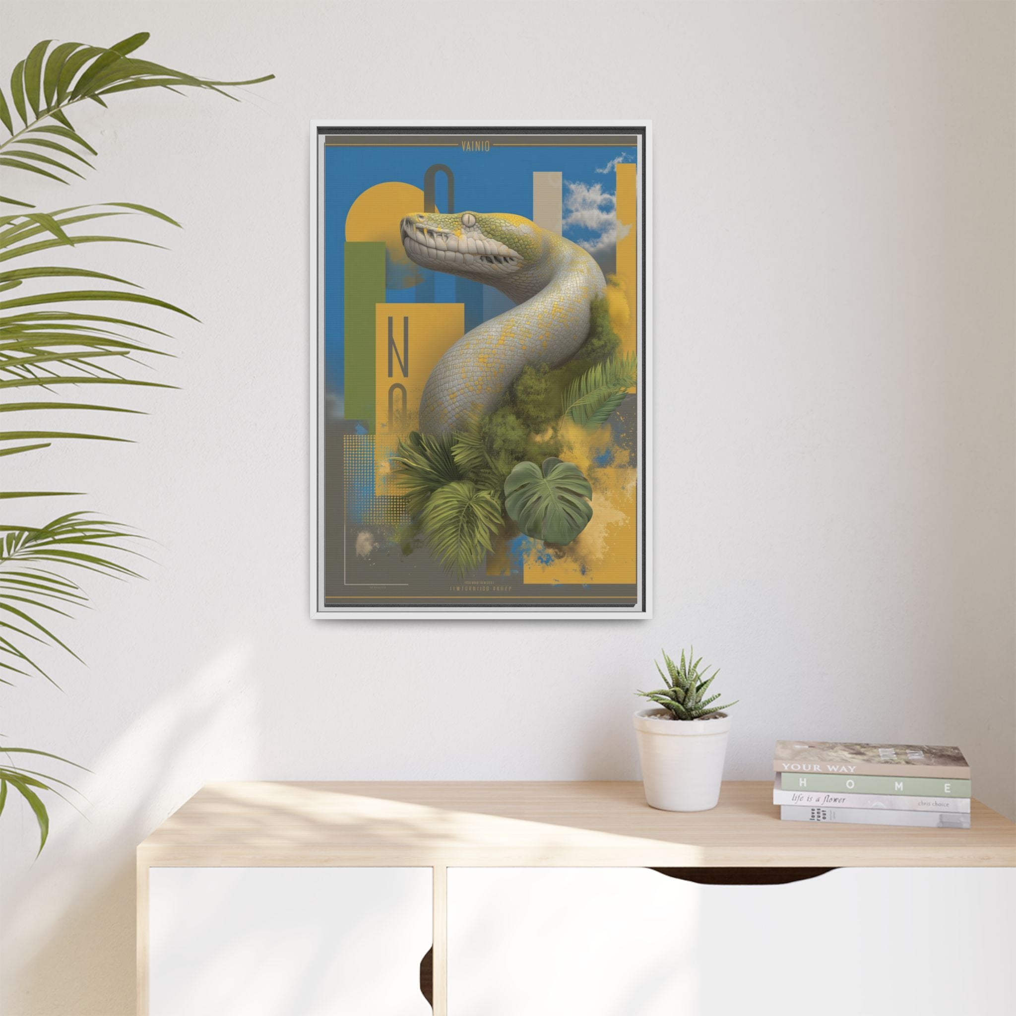 Serpent's Geometry: Tropical Realism, Digital Wildlife Composition   |    Custom Orders Available