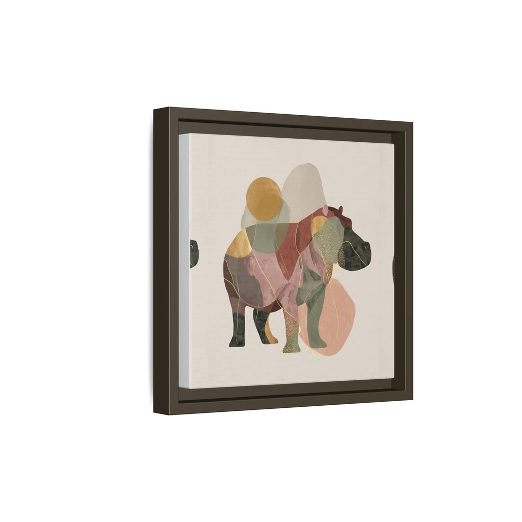 Fragmented Hippopotamus: Geometric Abstract Art, Minimalist Animal Portrait   |  Personalized & Custom Orders Available