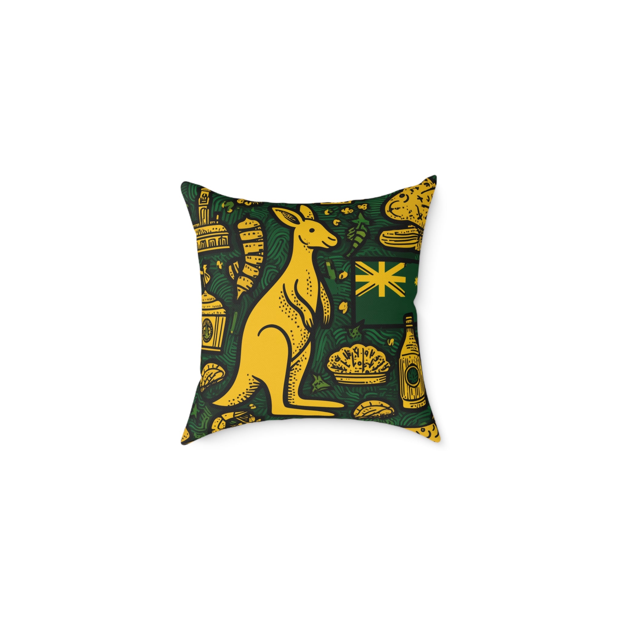 Aussie Themed Decorative Pillow, Home Decor, Couch Cushion, Gift for Australian Lovers, Unique and Fun Room Accent