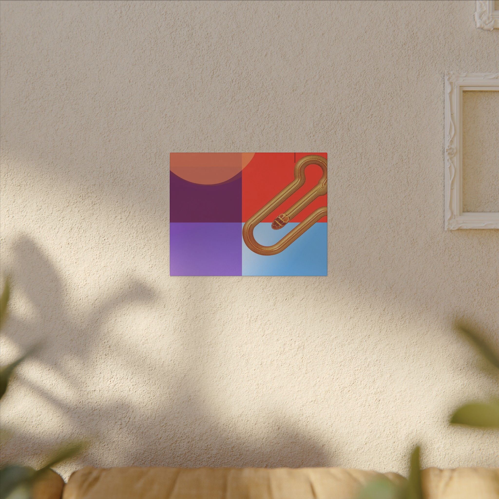 Serpentine Geometry: Abstract Color Fusion, Dimensional Graphic Design, Vibrant Compositional Art   |   Custom Orders Accepted