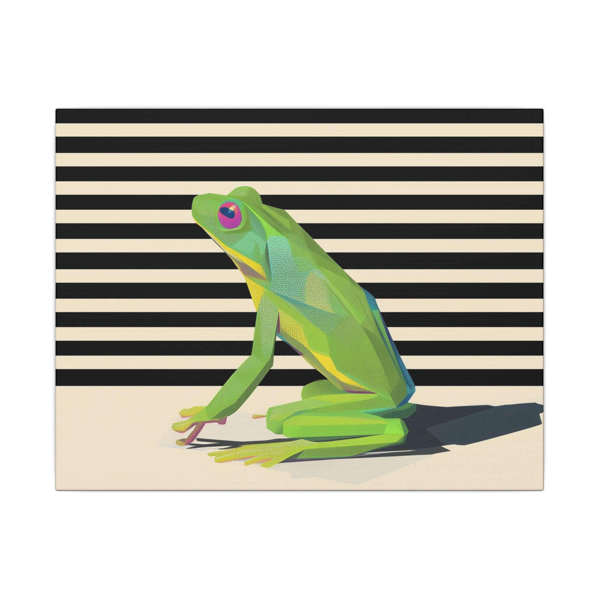 Emerald Amphibian Elegance: Stylized Graphic Design, Modern Frog Illustration   |    Custom Orders Available