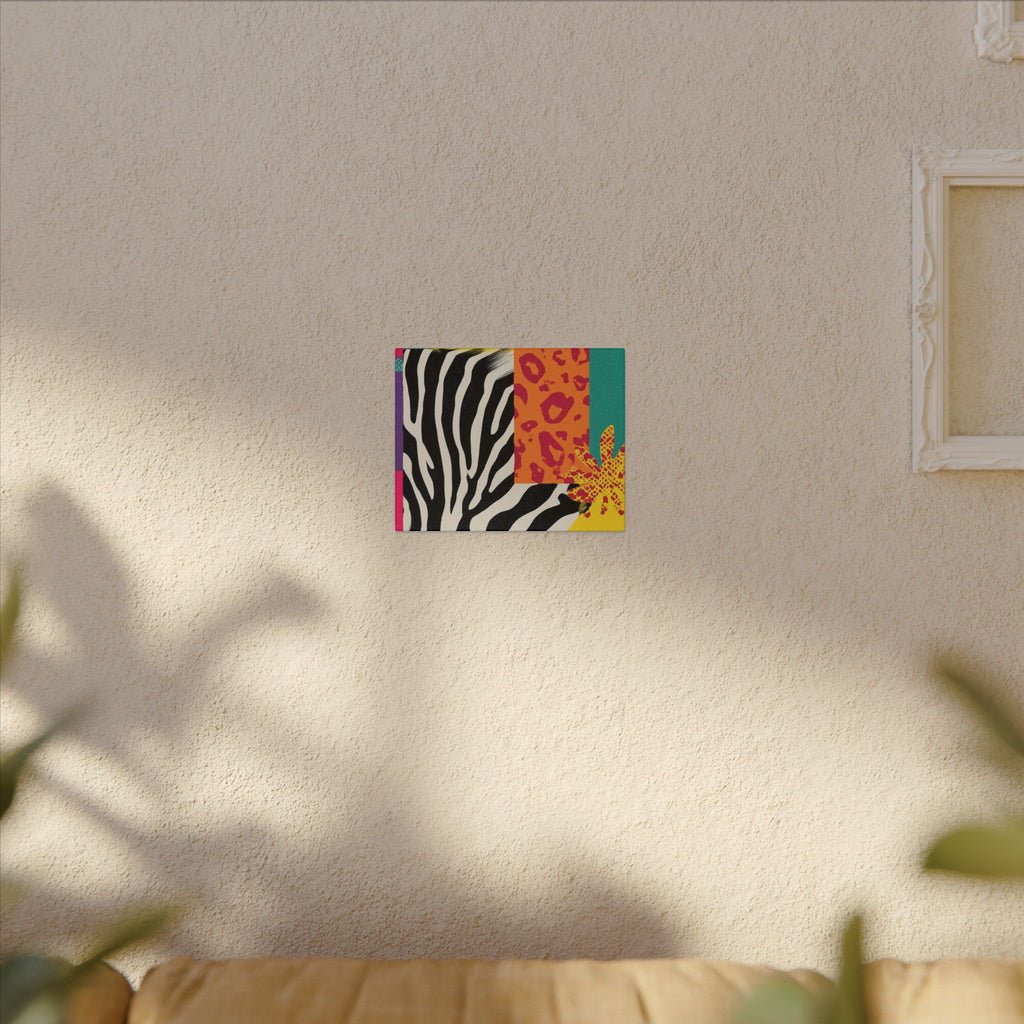 Copy of Pop Geometry: Zebra Leopard Fusion, Geometric Color Block, Modern Abstract Design   |   Custom Orders Accepted