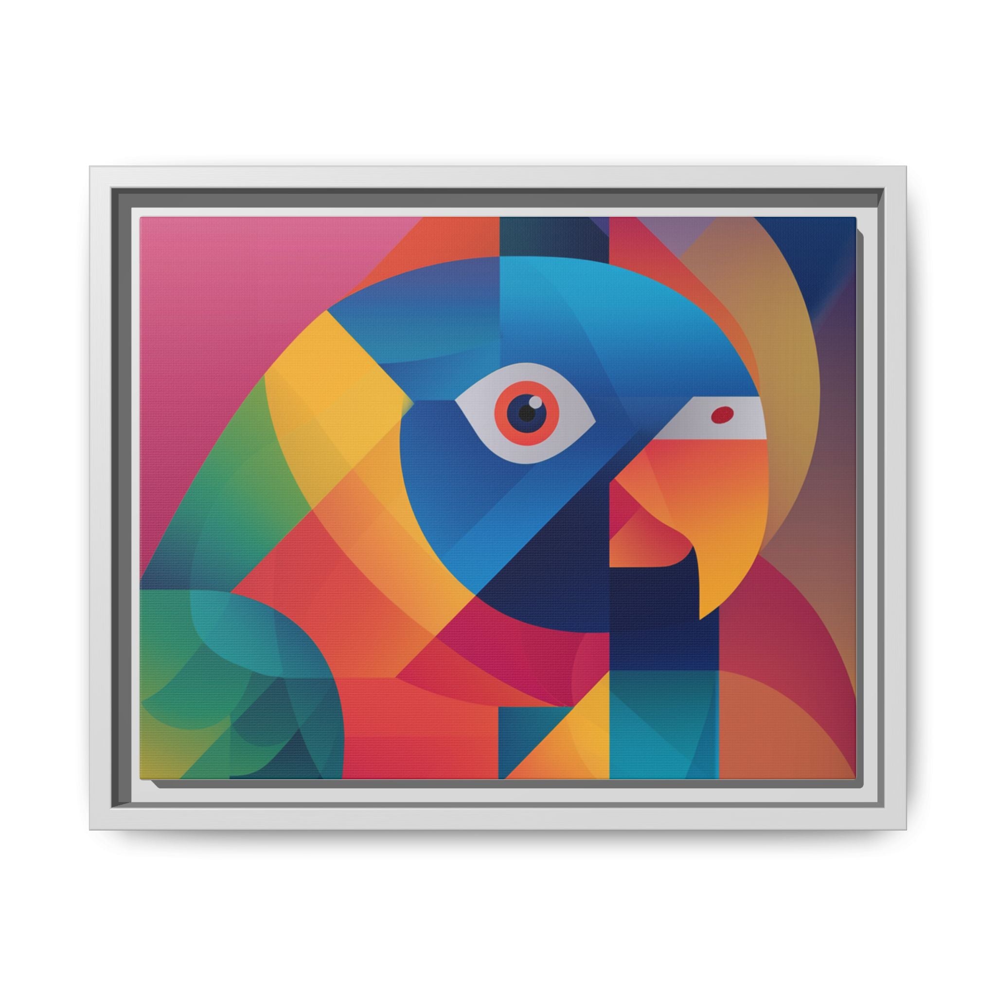 Prismatic Parrot: Cubist Deconstruction, Geometric Color Explosion   |  Personalized & Custom Orders Available
