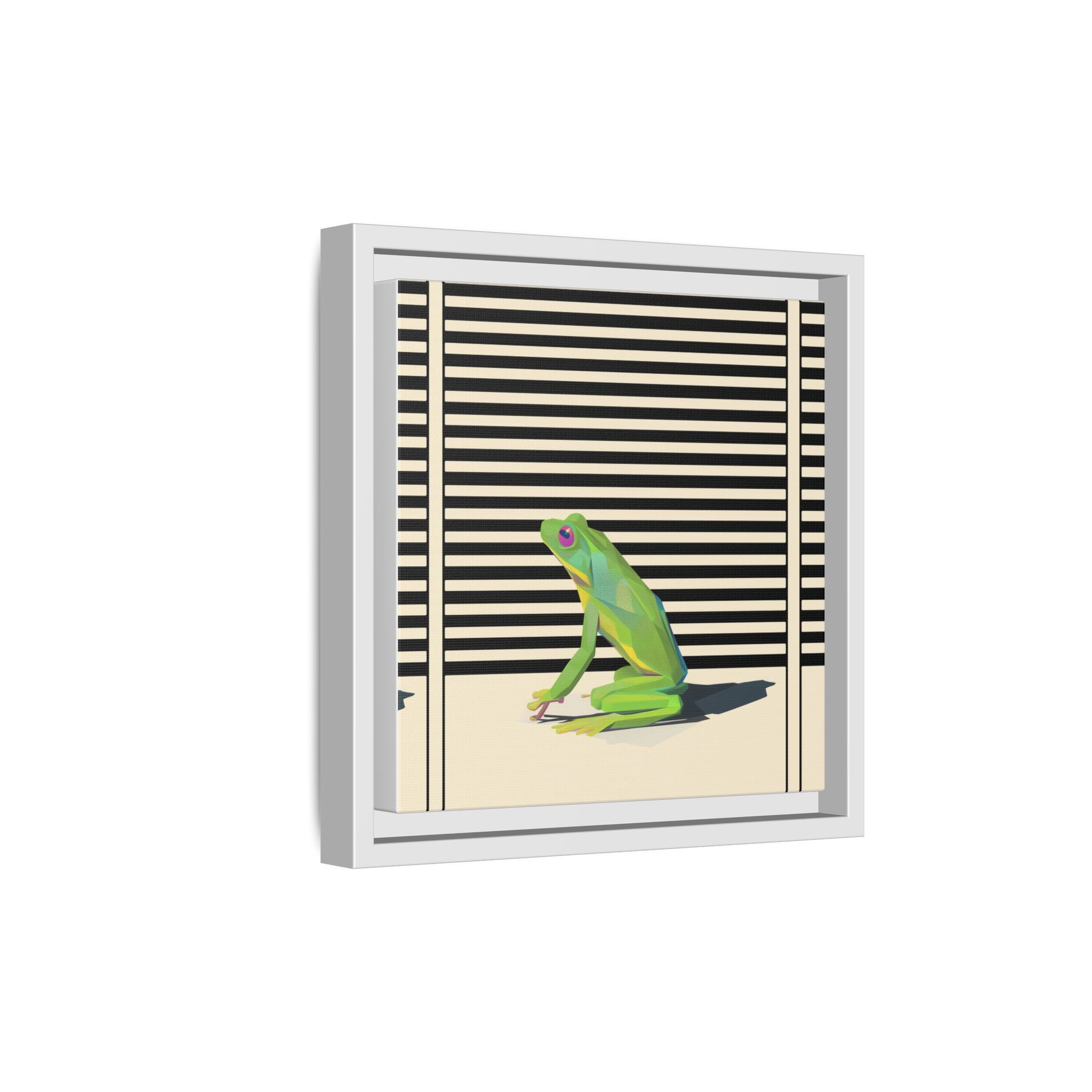 Geometric Frog Persona: Modern Wildlife Illustration, Vibrant Graphic Design   |  Personalized & Custom Orders Available