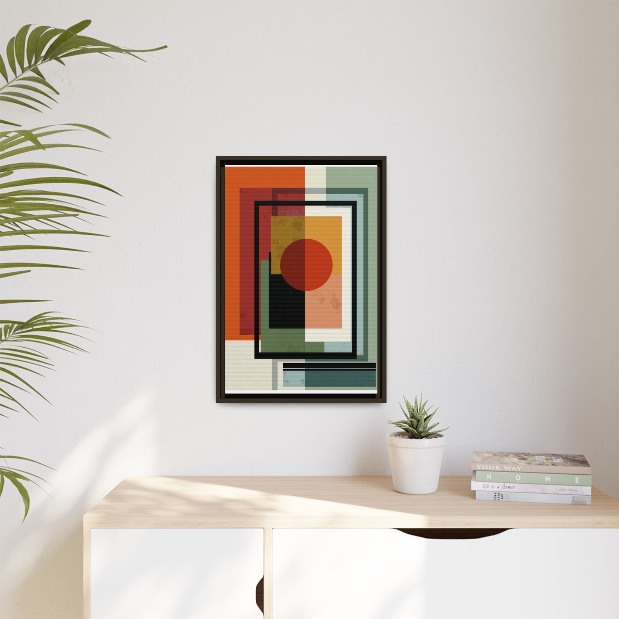 Geometric Harmonies: Mid-Century Modern Composition, Constructivist Inspiration, Abstract Rectangular Interplay   |   Custom Orders Accepted