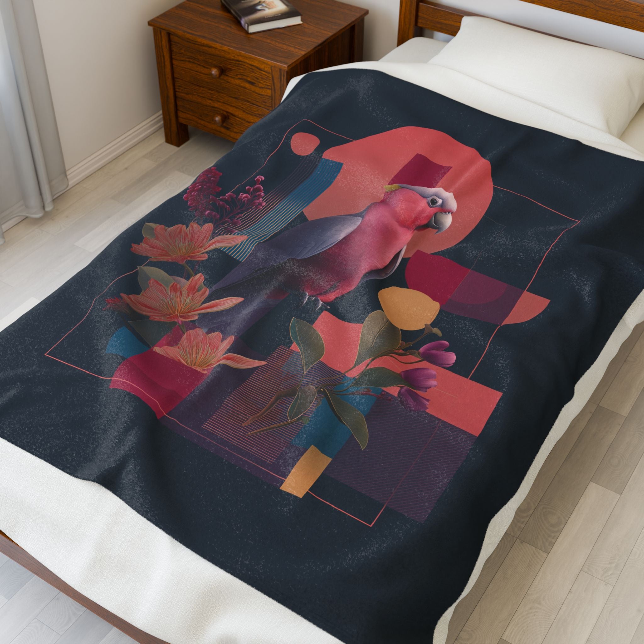 Geometric Parrot Prisma: Digital Wildlife Illustration, Contemporary Graphic Art Design   |    Custom Orders Available