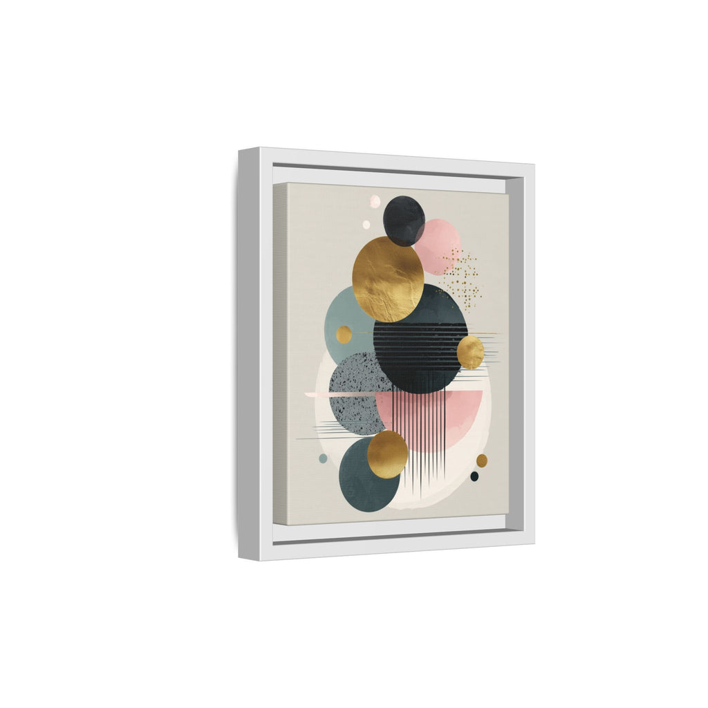 Geometric Harmony: Intersecting Circles, Mid-Century Modern Design, Abstract Metallic Composition   |   Custom Orders Accepted
