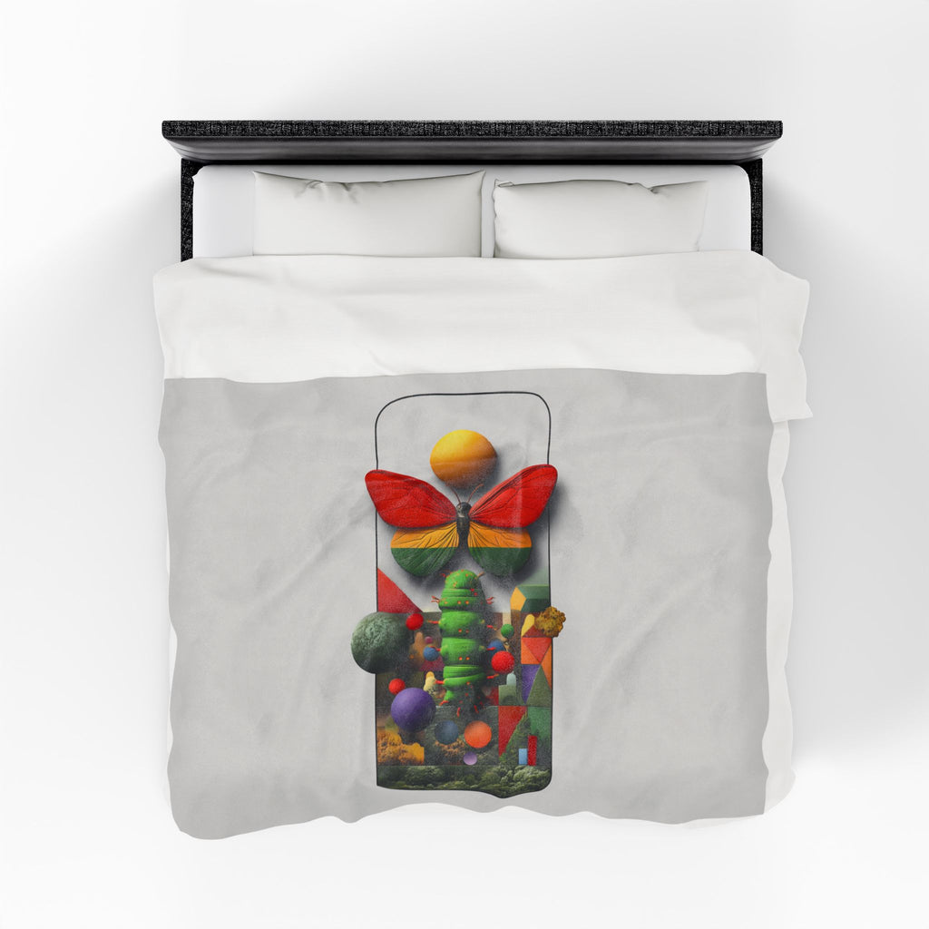 Metamorphic Mosaic: Digital Butterfly Transformation, Geometric Nature Abstraction   |    Custom Orders Available