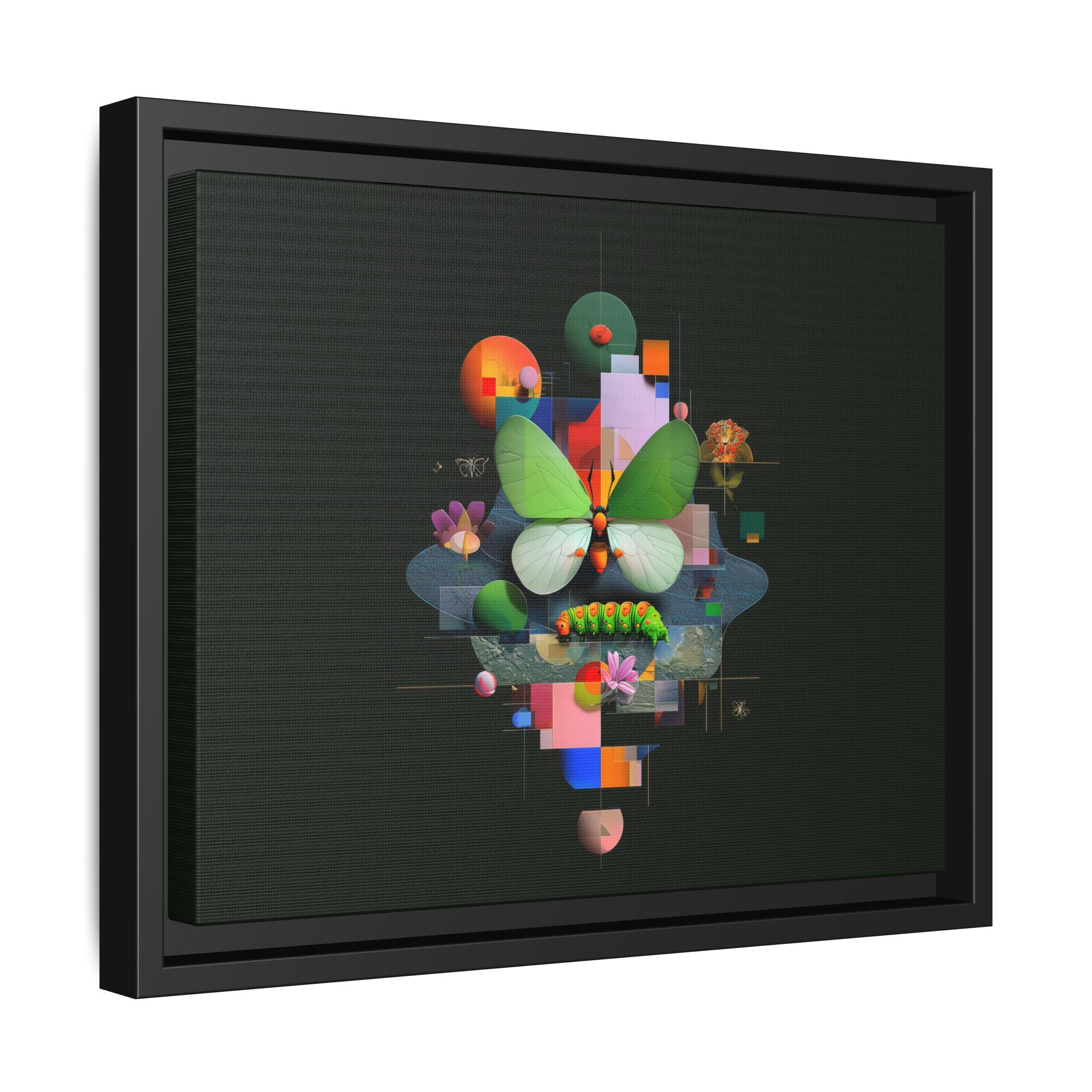 Geometric Metamorphosis: Abstract Nature Composition, Digital Cubist Butterfly Art   |    Custom Orders Available