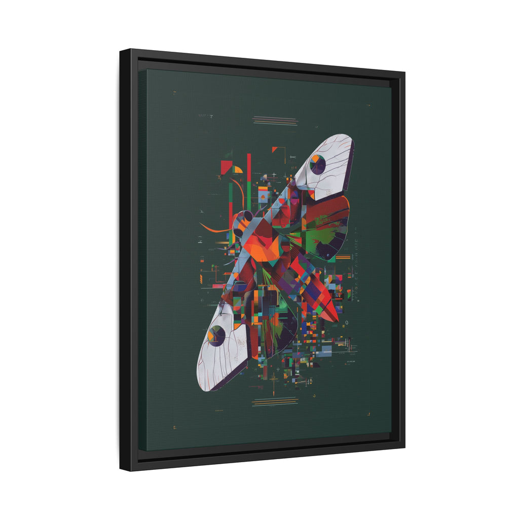 Digital Metamorphosis Framed Print: Geometric Butterfly Abstrac, Cubist Technological   |  Personalized & Custom Orders Available