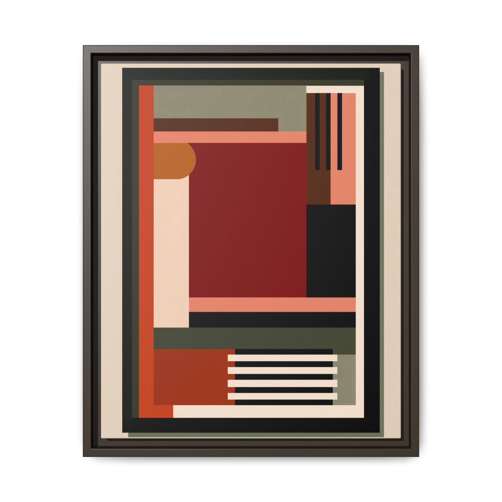 Architectural Geometries: Modern Abstract Composition, Bauhaus-Inspired Design, Geometric Color Blocking   |   Custom Orders Accepted