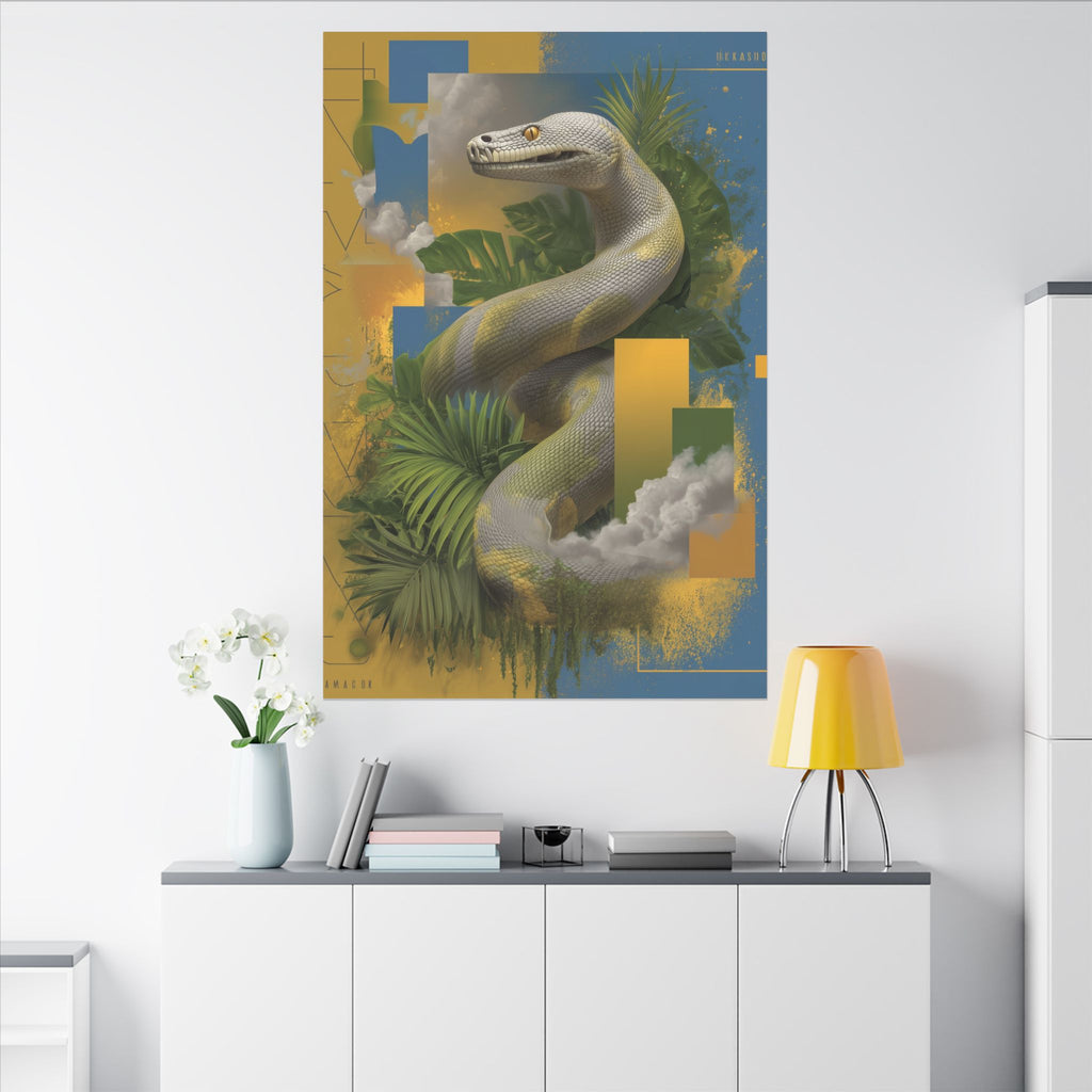 Serpent Geometry: Tropical Scales in Digital Art, Surreal Nature Composition   |    Custom Orders Available